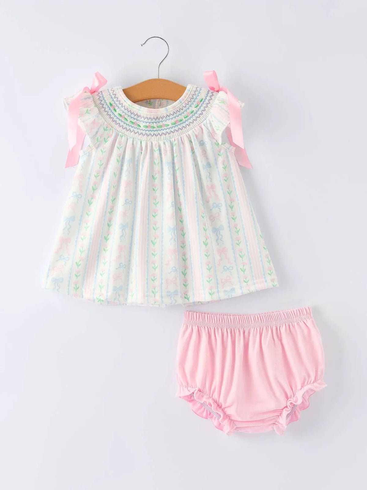 Rylee Faith Designs Sweetheart Stripe Bloomer Set - Baby & Children's Outfits