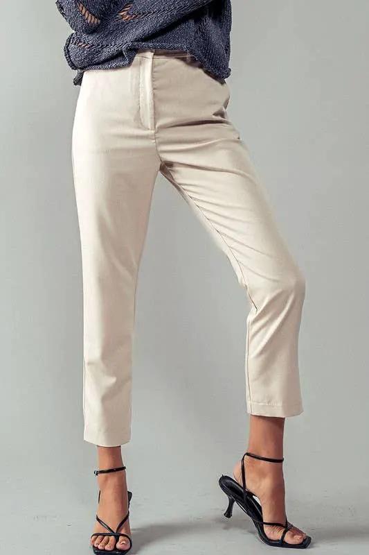 Urban Daizy Metro Chic Cropped Trousers - Trousers