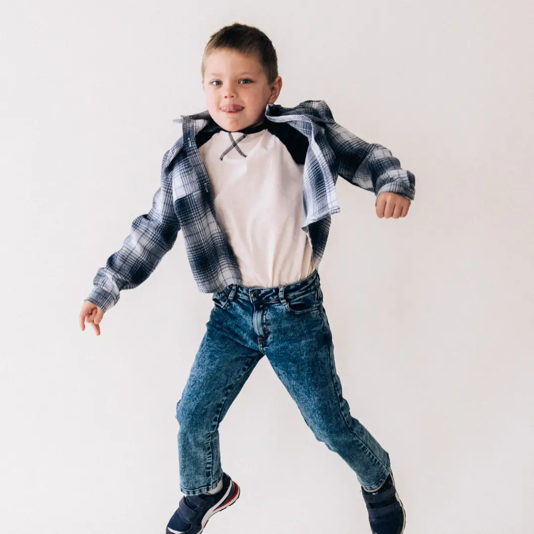 HAHA MAMA Clothing Lightweight Navy Flannel - CHILD - Baby & Toddler Tops
