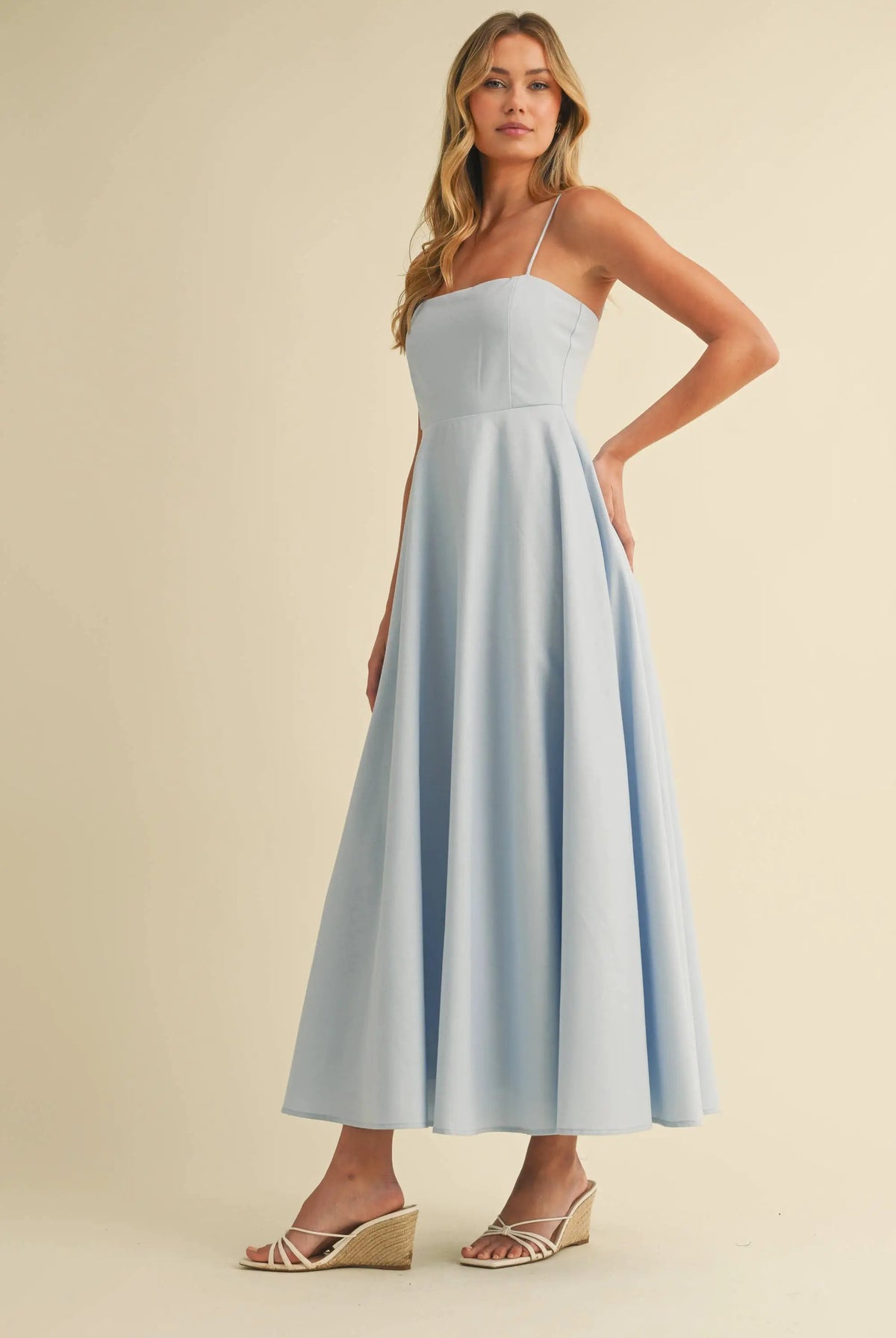 Klesis Blue Skies Linen Maxi Dress - Dresses
