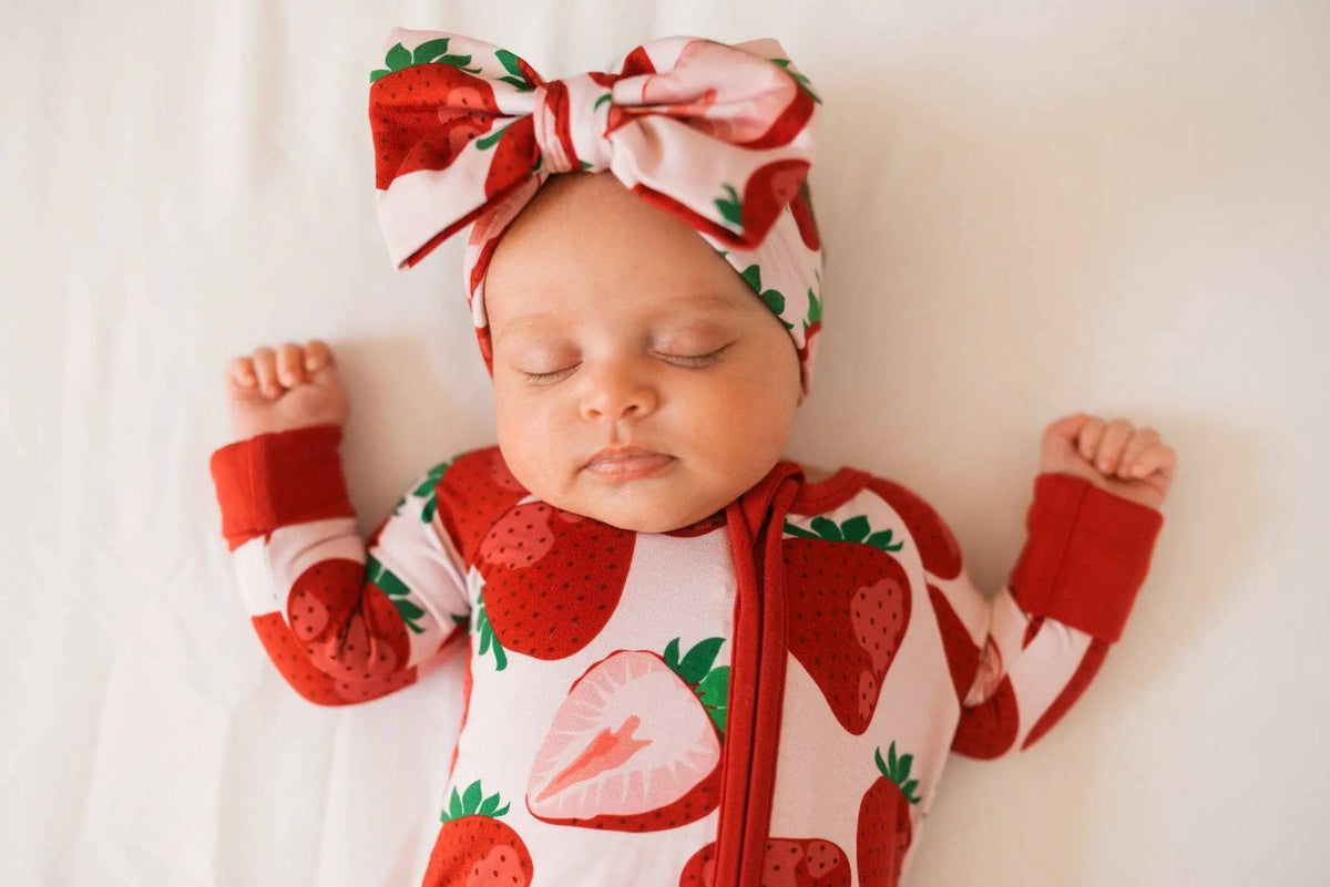 Jammie Session formerly Big Dreams Little Jammies Berry Sweet Bamboo Romper - Baby One-Pieces