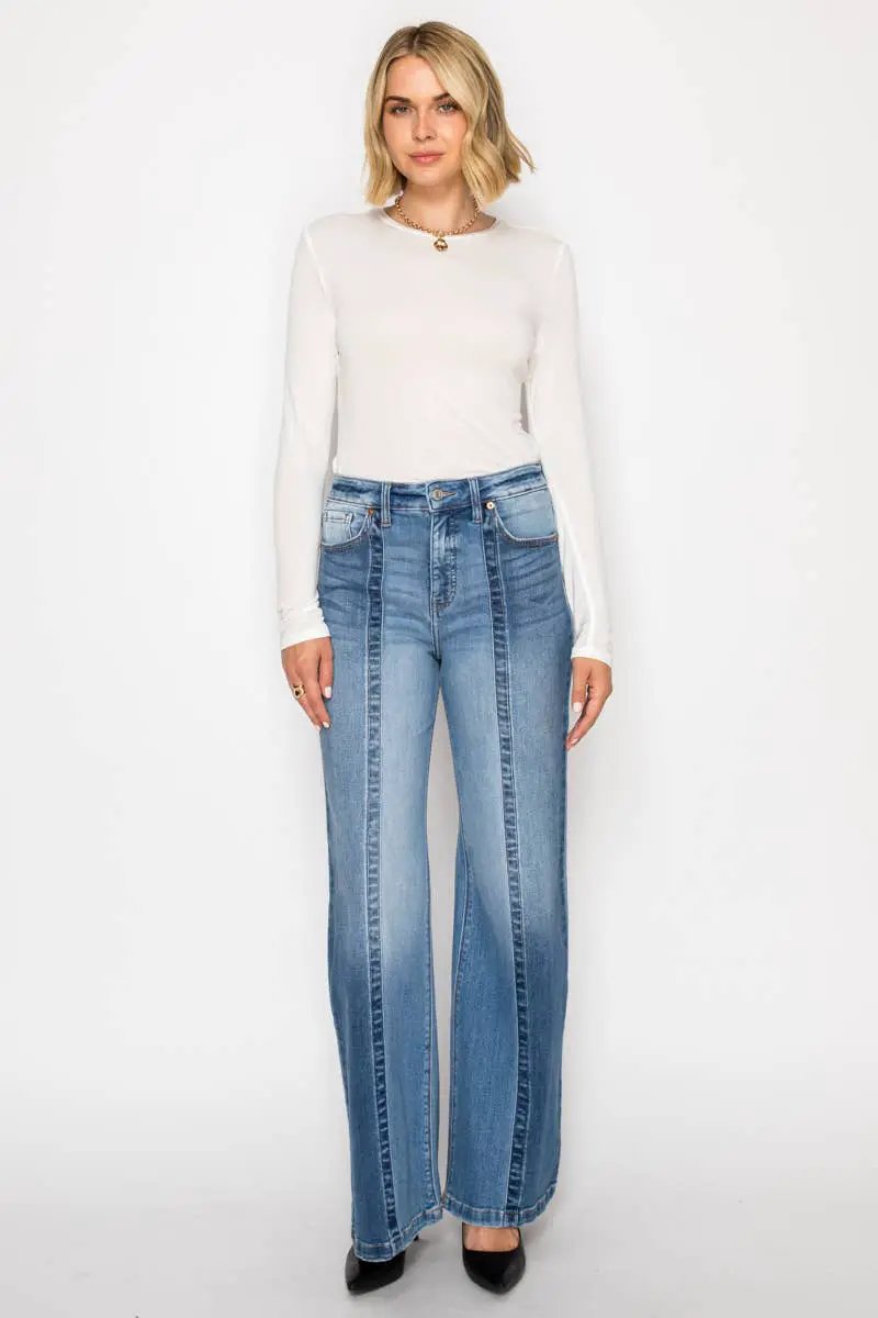 ARTEMIS VINTAGE The Artemis “Clean Slate” Eco-Friendly Ultra High-Rise Tummy Control Flare Jeans - Jeans