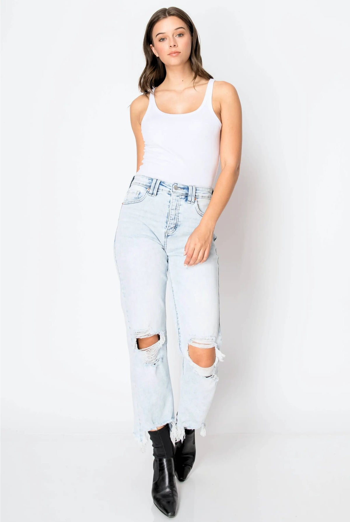 ARTEMIS VINTAGE Artemis Vintage Sculpt & Shape High-Rise Wide Leg Jeans - Jeans