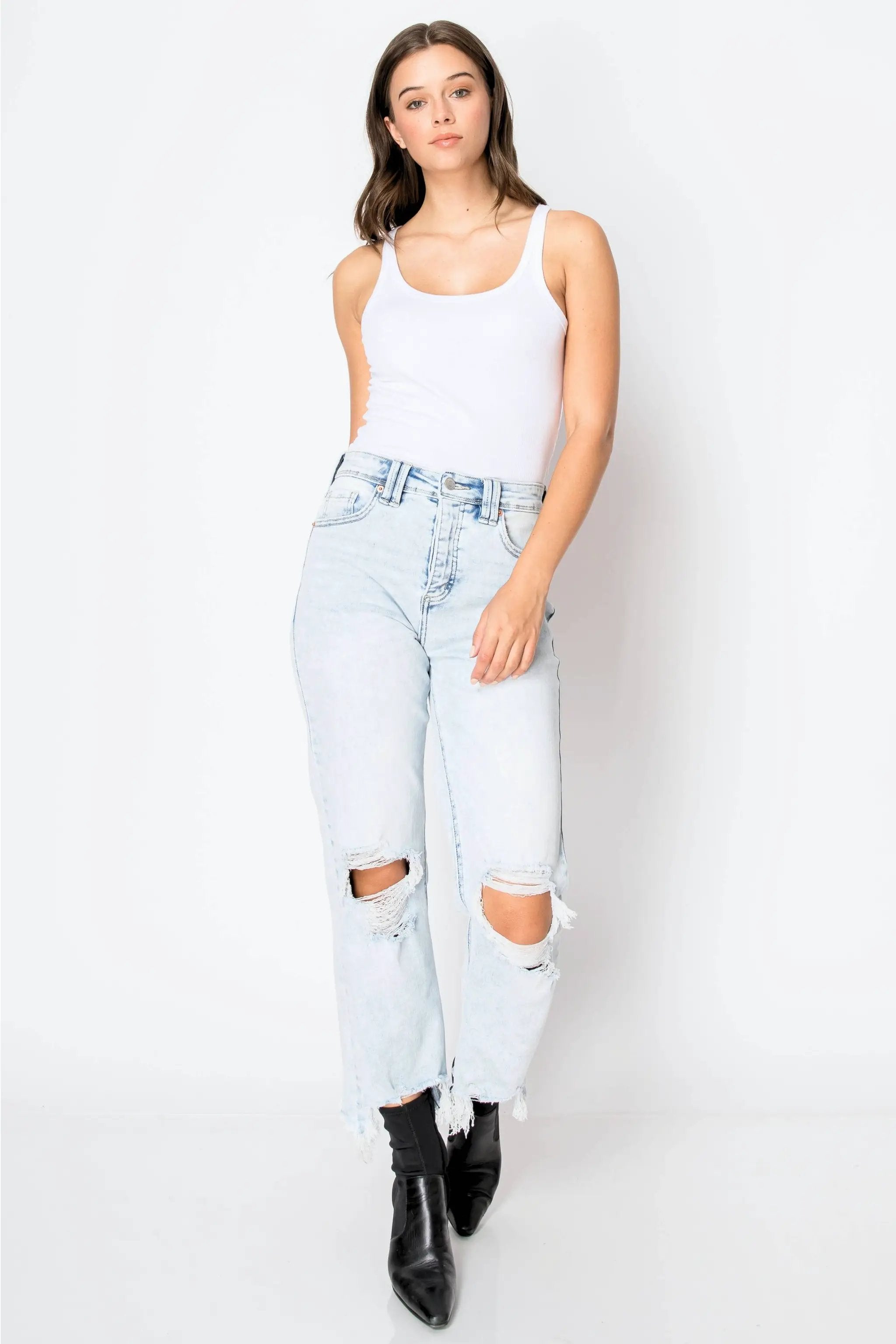 ARTEMIS VINTAGE Artemis Vintage Sculpt & Shape High-Rise Wide Leg Jeans - Jeans