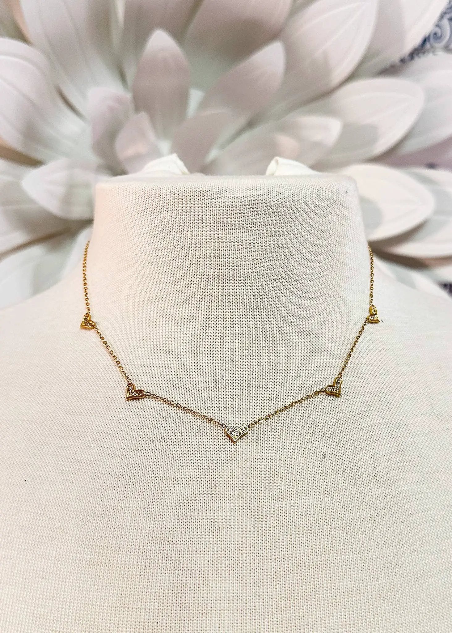 Nette Road Wholesale Simple Style Shiny Heart Shape Chocker Necklace - Necklaces