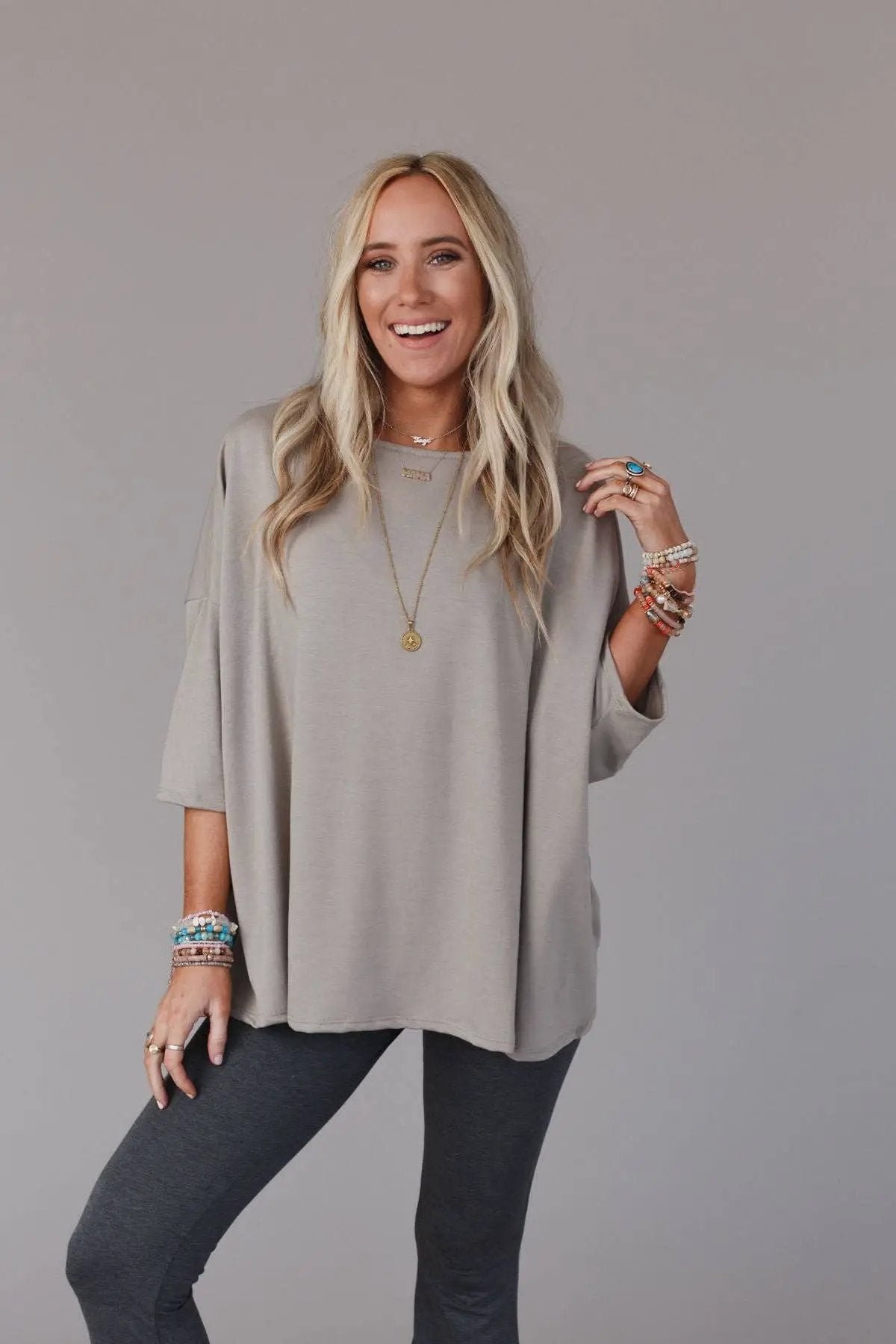 Three Bird Nest Three Bird Nest - Cozy Cool Oversized Tee - Coco: - T-Shirts