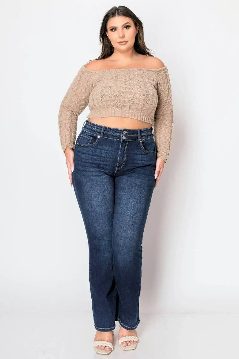 ARTEMIS VINTAGE Artemis Vintage Corset High Rise Super Stretch PLUS Bootcut Jeans - Jeans