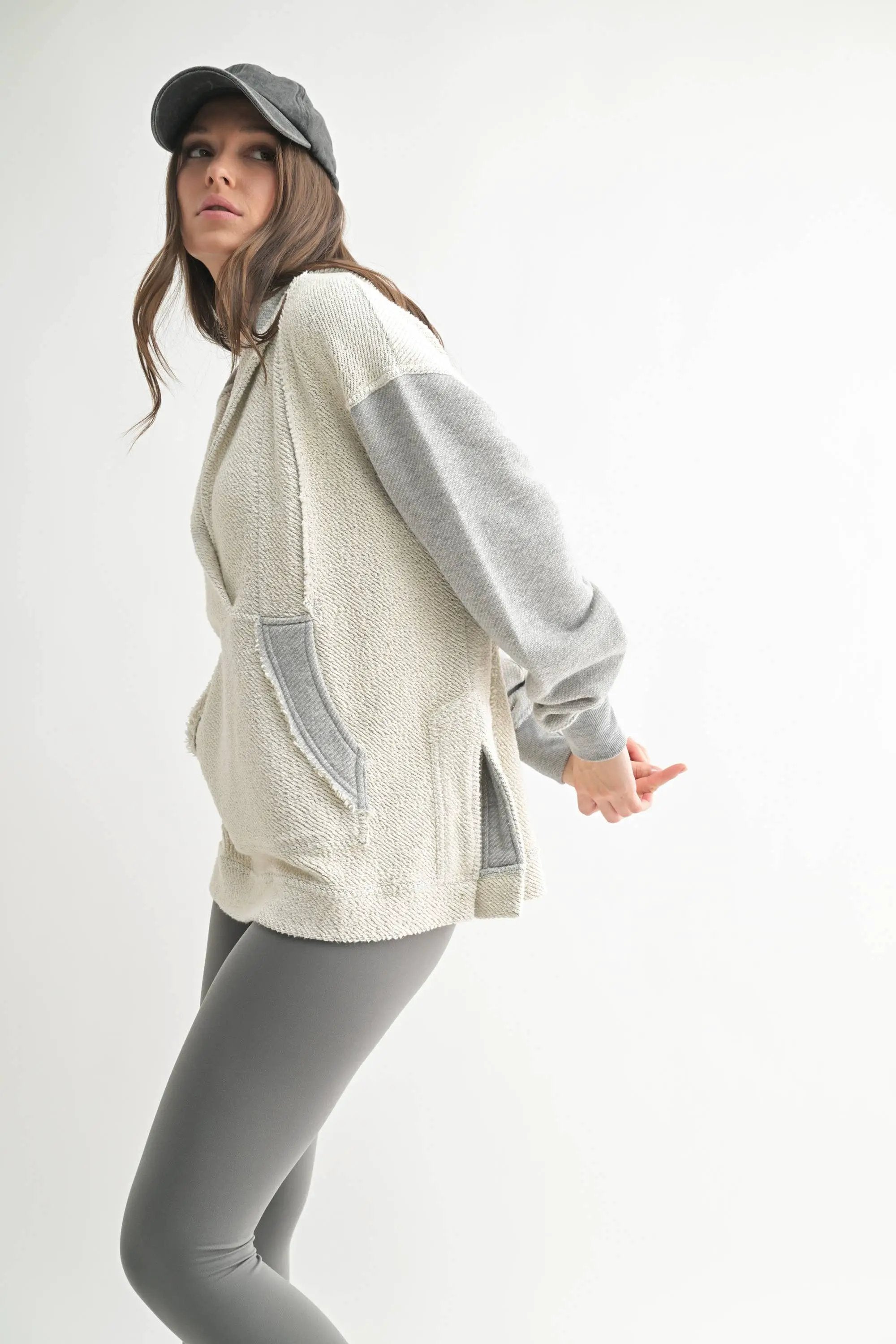 Mono B Mono B - Driftwood Pullover Hoodie in Heather Grey - Hoodies Mono B - Driftwood Pullover Hoodie