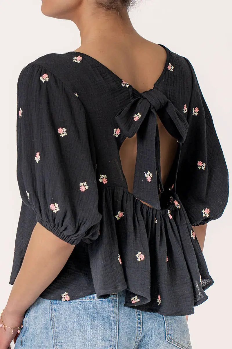 Urban Daizy Blown Away Gauze Blouse - Blouses