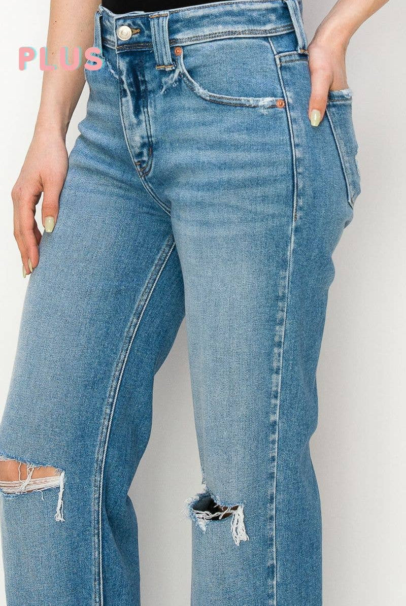 ARTEMIS VINTAGE Artemis Vintage High Rise Straight Leg PLUS Jeans - Jeans
