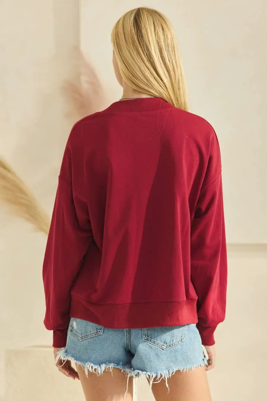 Oddi Oddi - A Patched Gameday Pullover Sweatshirt - Sweatshirts Game Day Sweatshirt