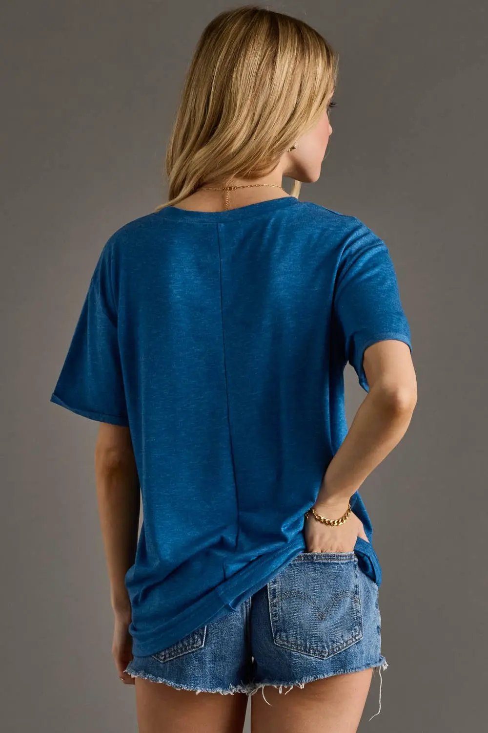 Panache Apparel Co. The Lazy Lake Day Tee: Royal Blue - T-Shirts