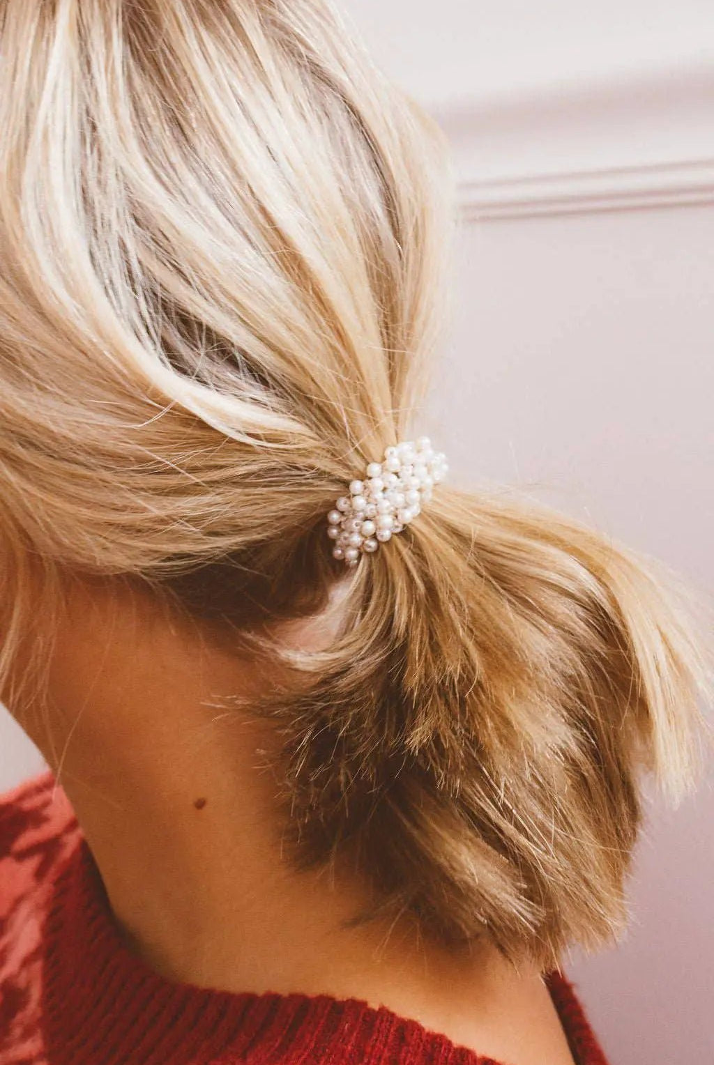 Shop ANDi Shop ANDi - Tiny Pearl Ponytail - Hair Accessories pearl ponytail holder