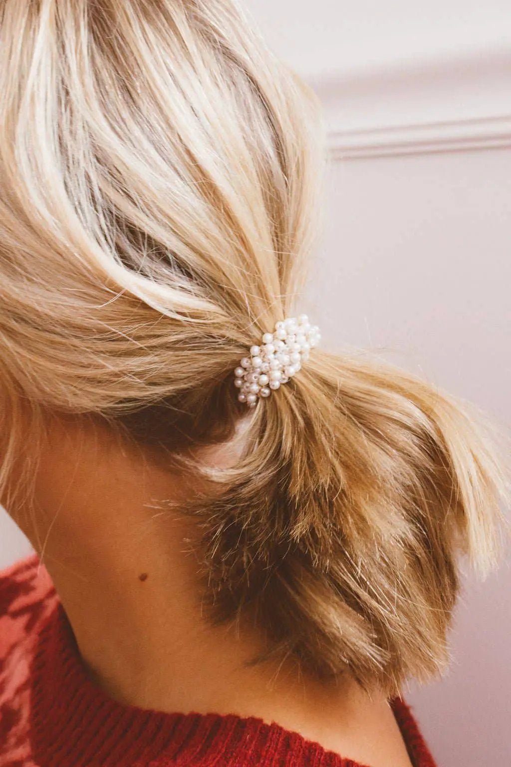 Shop ANDi Shop ANDi - Tiny Pearl Ponytail - Hair Accessories pearl ponytail holder