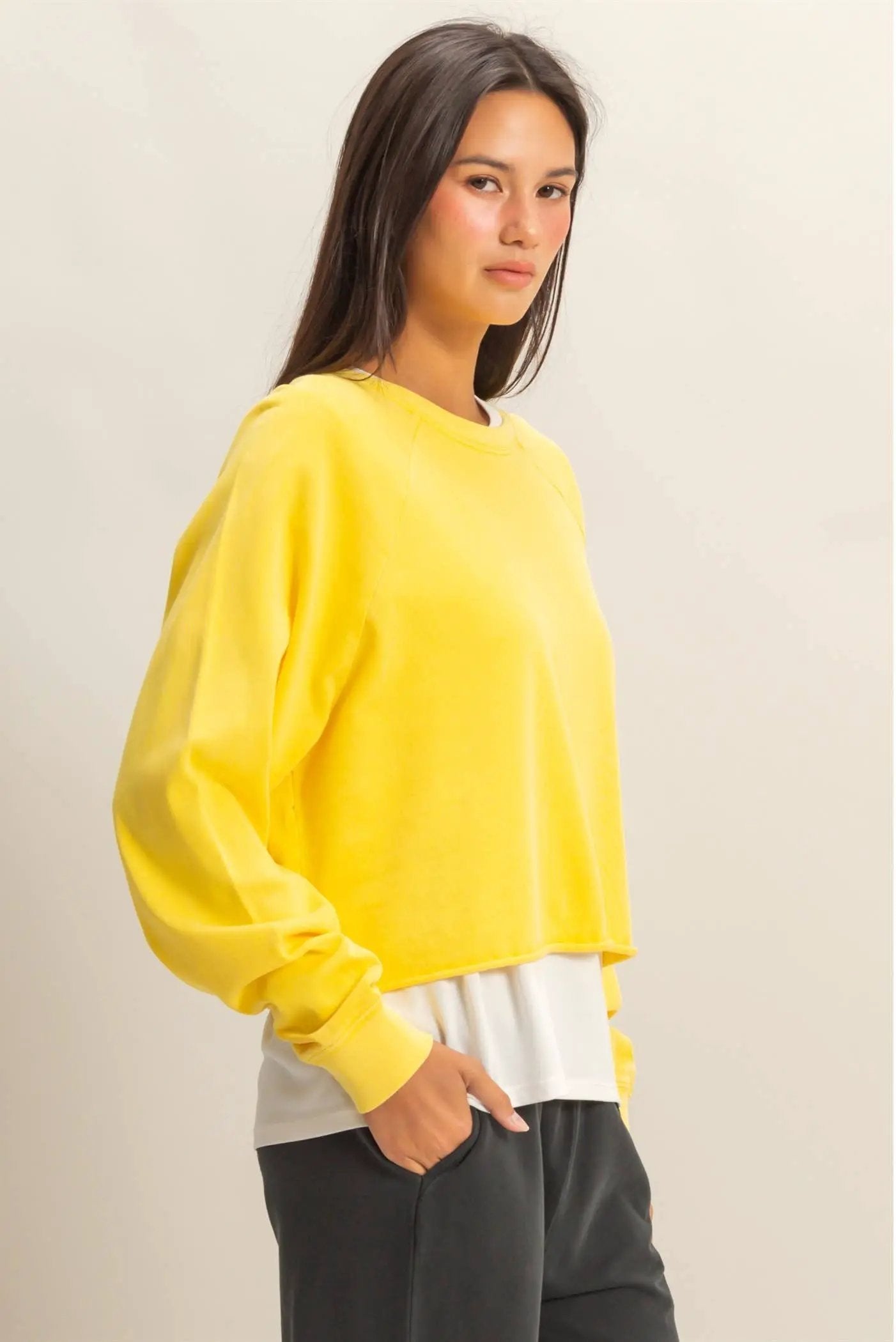 HYFVE HYFVE - Banana Cream Raglan Long Sleeve Top - Shirts