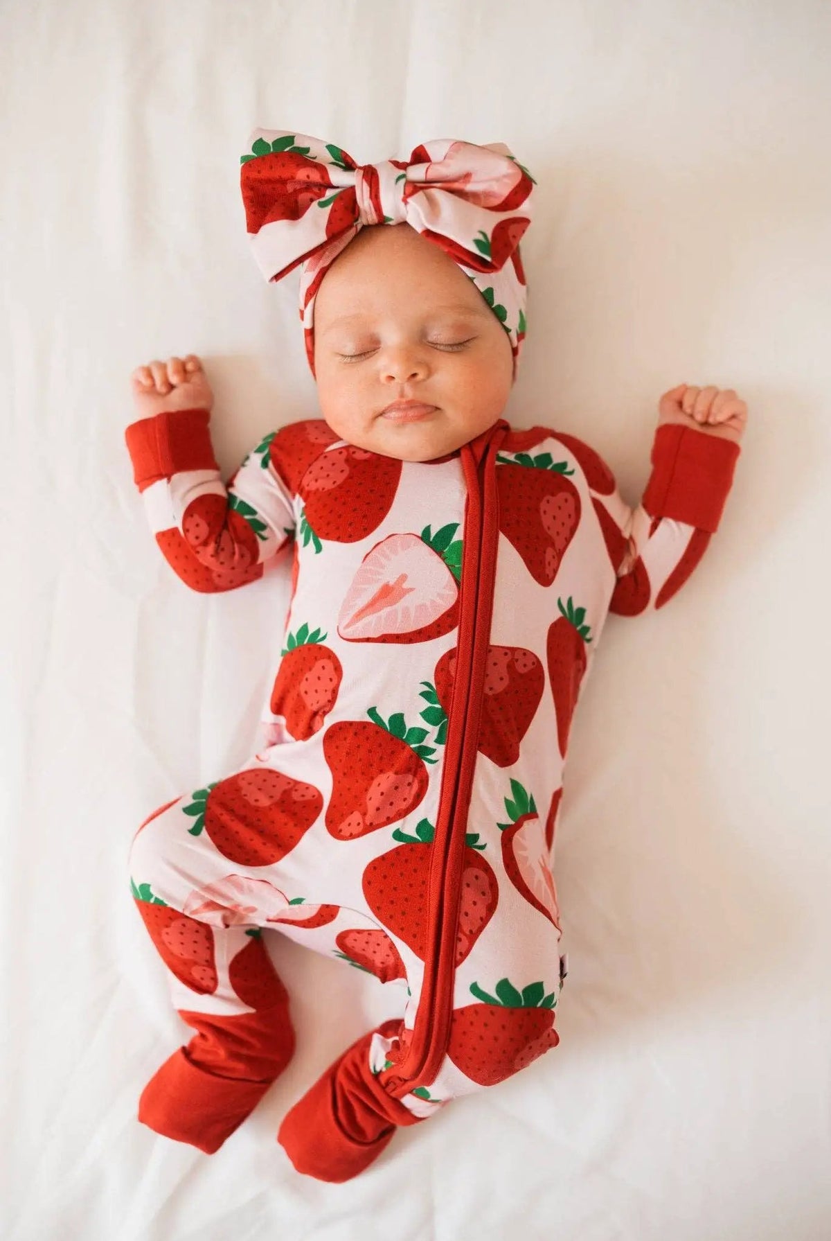 Jammie Session formerly Big Dreams Little Jammies Berry Sweet Bamboo Romper - Baby One-Pieces