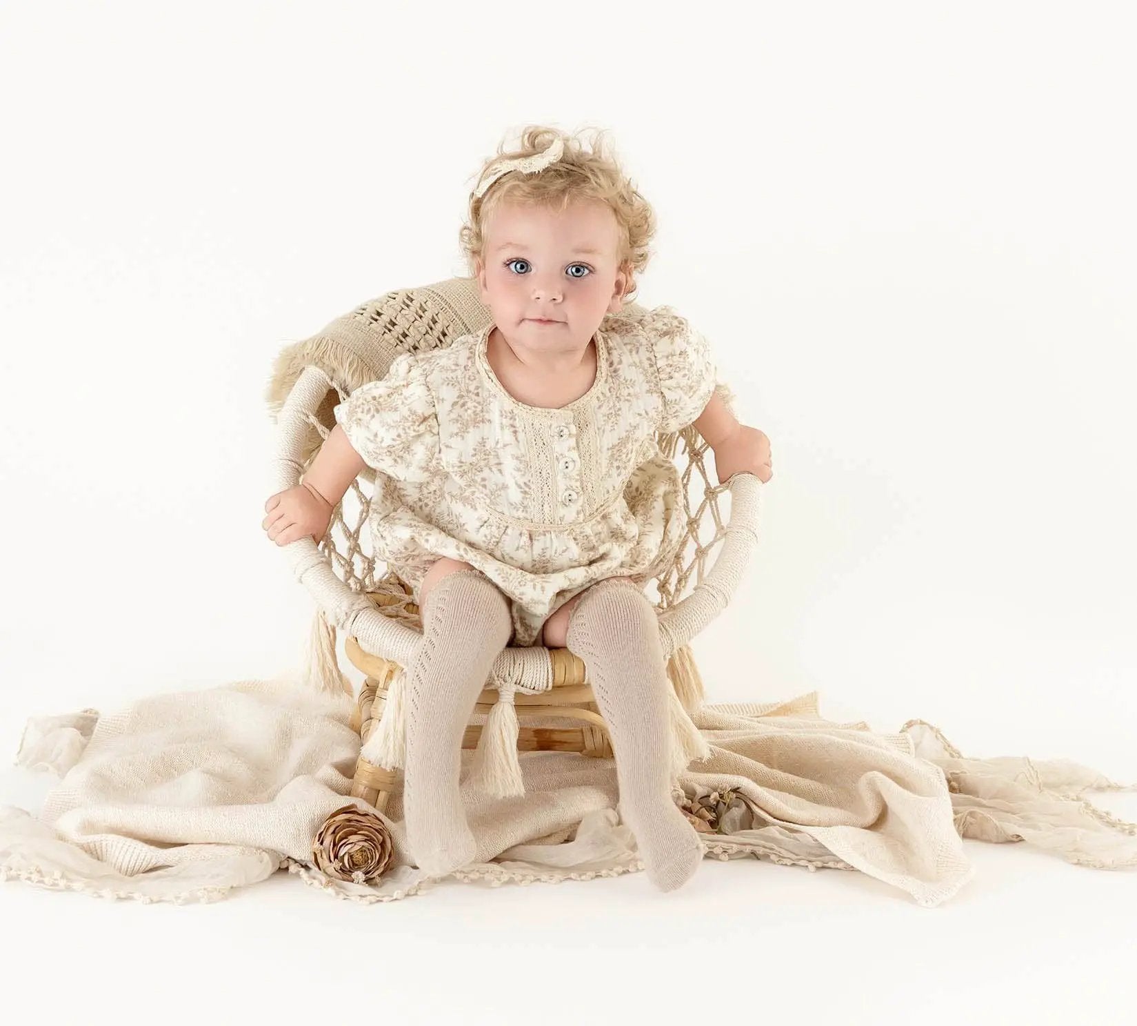 OLIVE & CRADLE The Elodie Heirloom Bubble Romper - Baby & Toddler Clothing