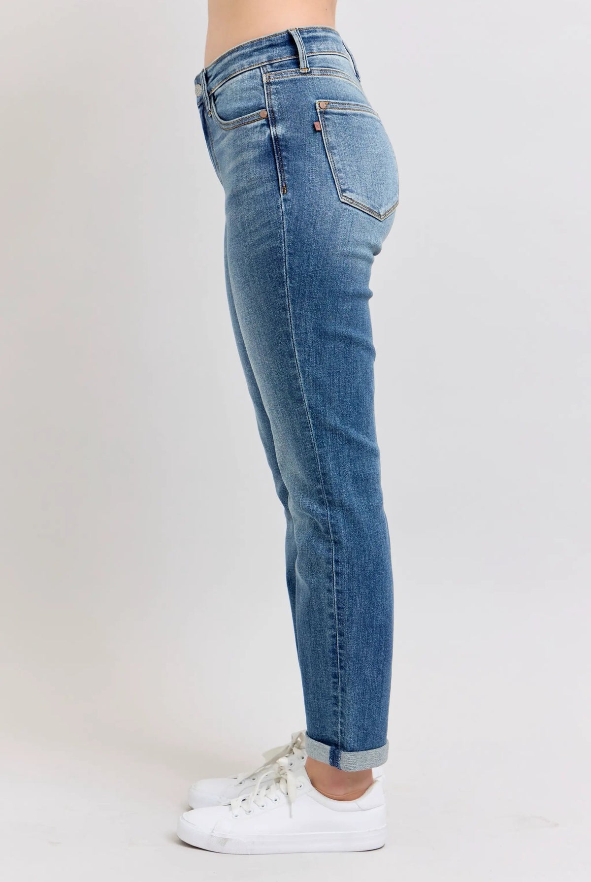 Judy Blue Judy Blue Mid Rise Vintage Boyfriend Jeans – REGULAR & PLUS Sizes - Jeans judy blue boyfriend jeans