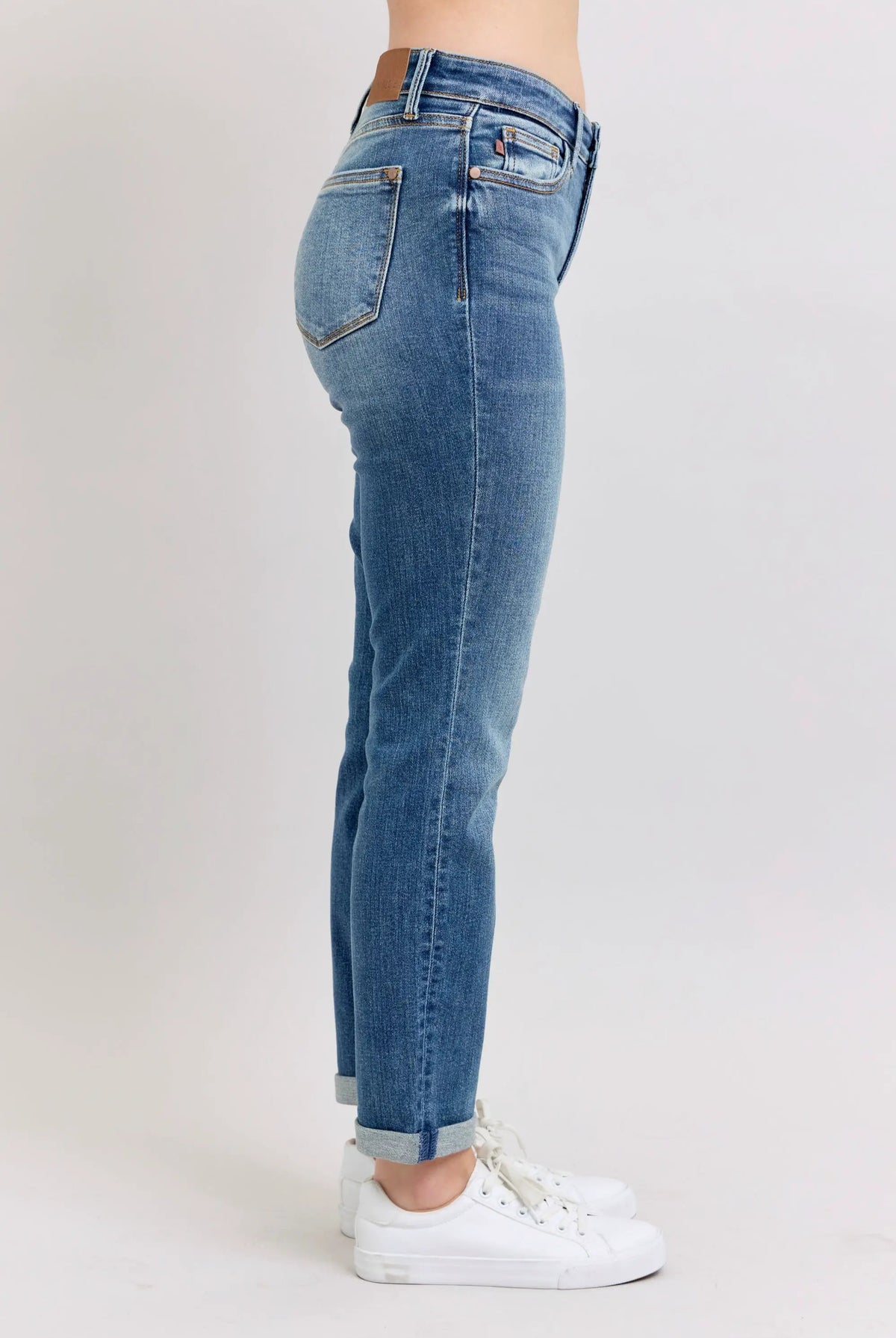 Judy Blue Judy Blue Mid Rise Vintage Boyfriend Jeans – REGULAR & PLUS Sizes - Jeans judy blue boyfriend jeans