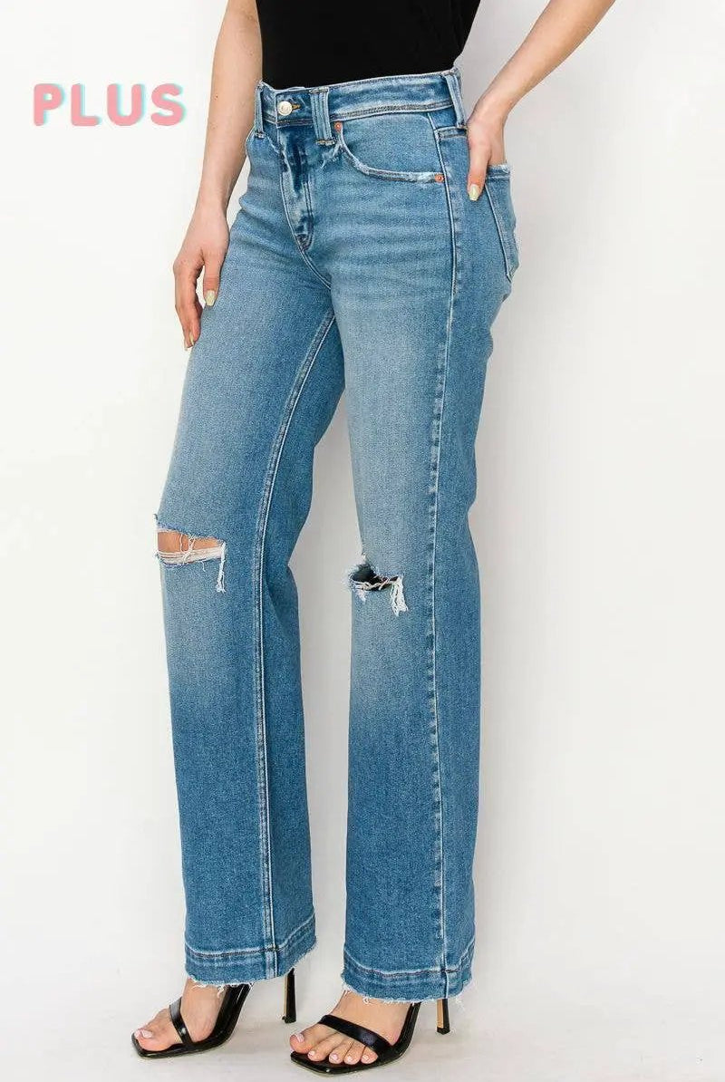 ARTEMIS VINTAGE Artemis Vintage High Rise Straight Leg PLUS Jeans - Jeans