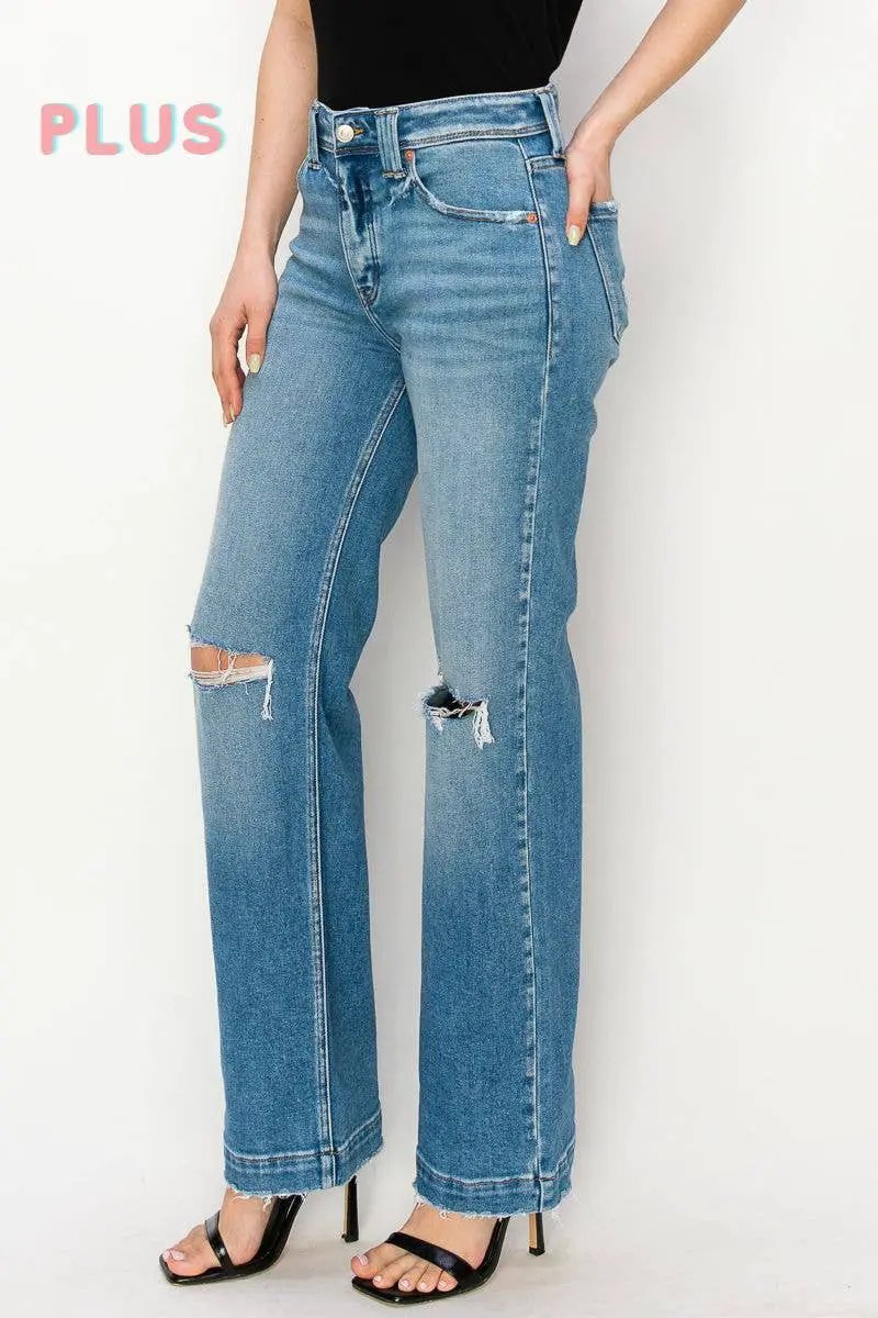 ARTEMIS VINTAGE Artemis Vintage High Rise Straight Leg PLUS Jeans - Jeans