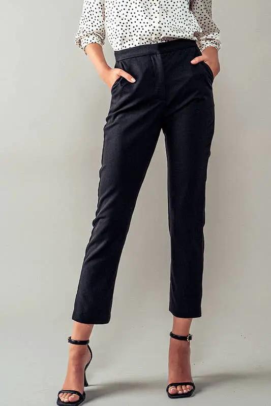 Urban Daizy Metro Chic Cropped Trousers - Trousers
