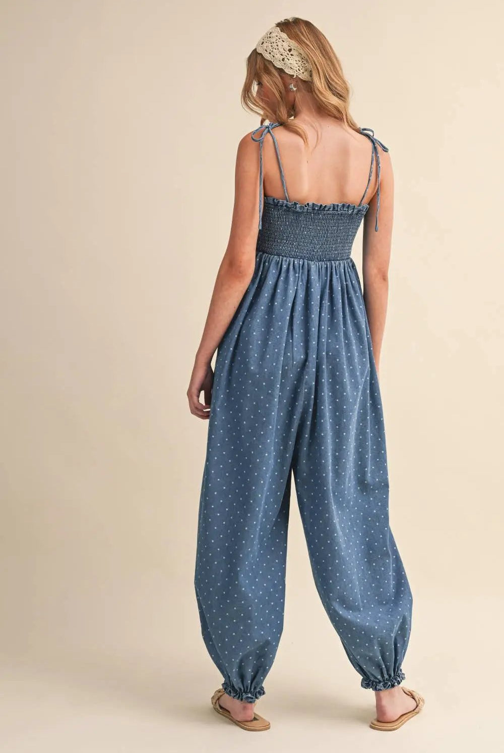Klesis The Easygoing Charm Polka Dot Jumpsuit - One-Pieces
