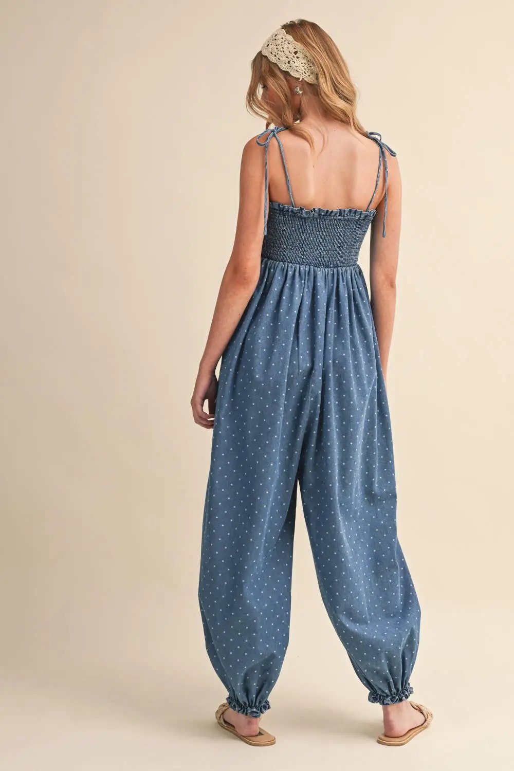 Klesis The Easygoing Charm Polka Dot Jumpsuit - One-Pieces