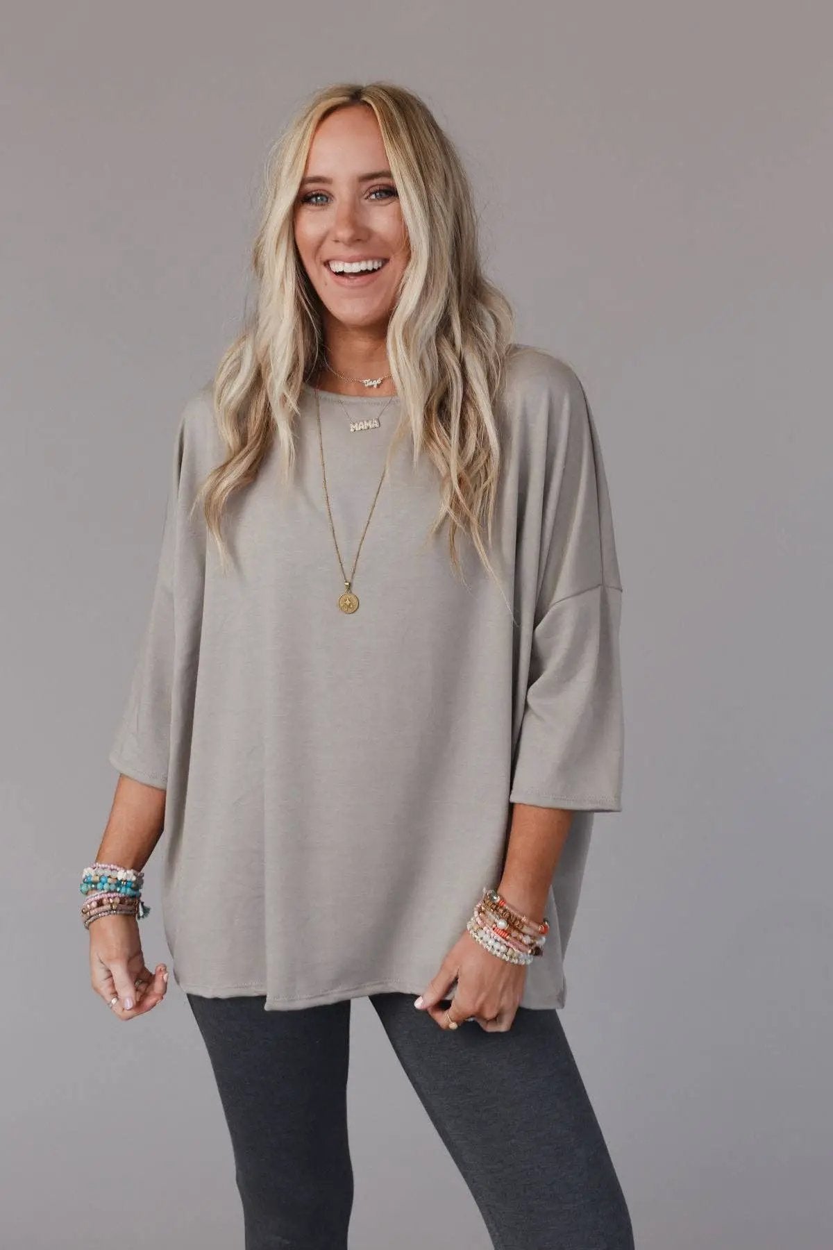 Three Bird Nest Three Bird Nest - Cozy Cool Oversized Tee - Coco: - T-Shirts