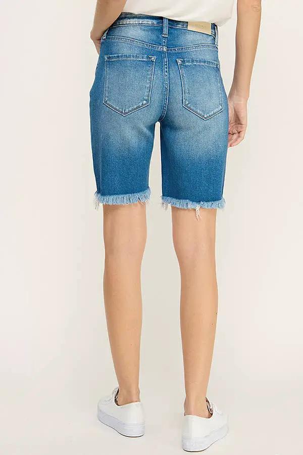 ARTEMIS VINTAGE Artemis Vintage High Rise Bermuda Jean Shorts - Bermudas