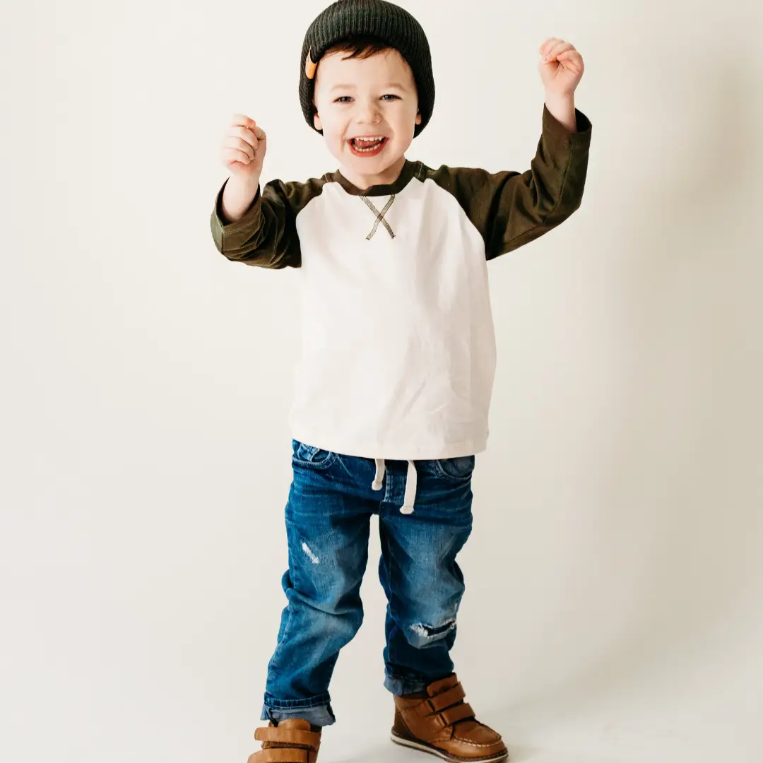 HAHA MAMA Clothing Raglan Baseball Tee Green - T-Shirts