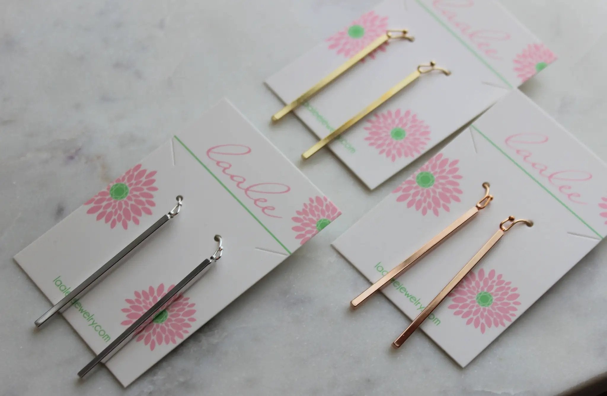 Laalee Jewelry Vertical Bar Earrings - choose finish! - Earrings