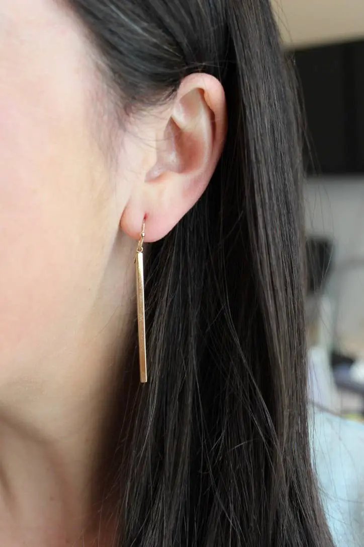 Laalee Jewelry Vertical Bar Earrings - choose finish! - Earrings