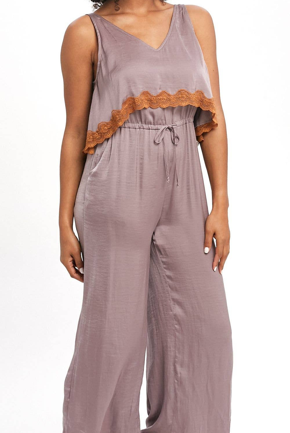 Mystree The Lace Edge Jumpsuit - One-Pieces
