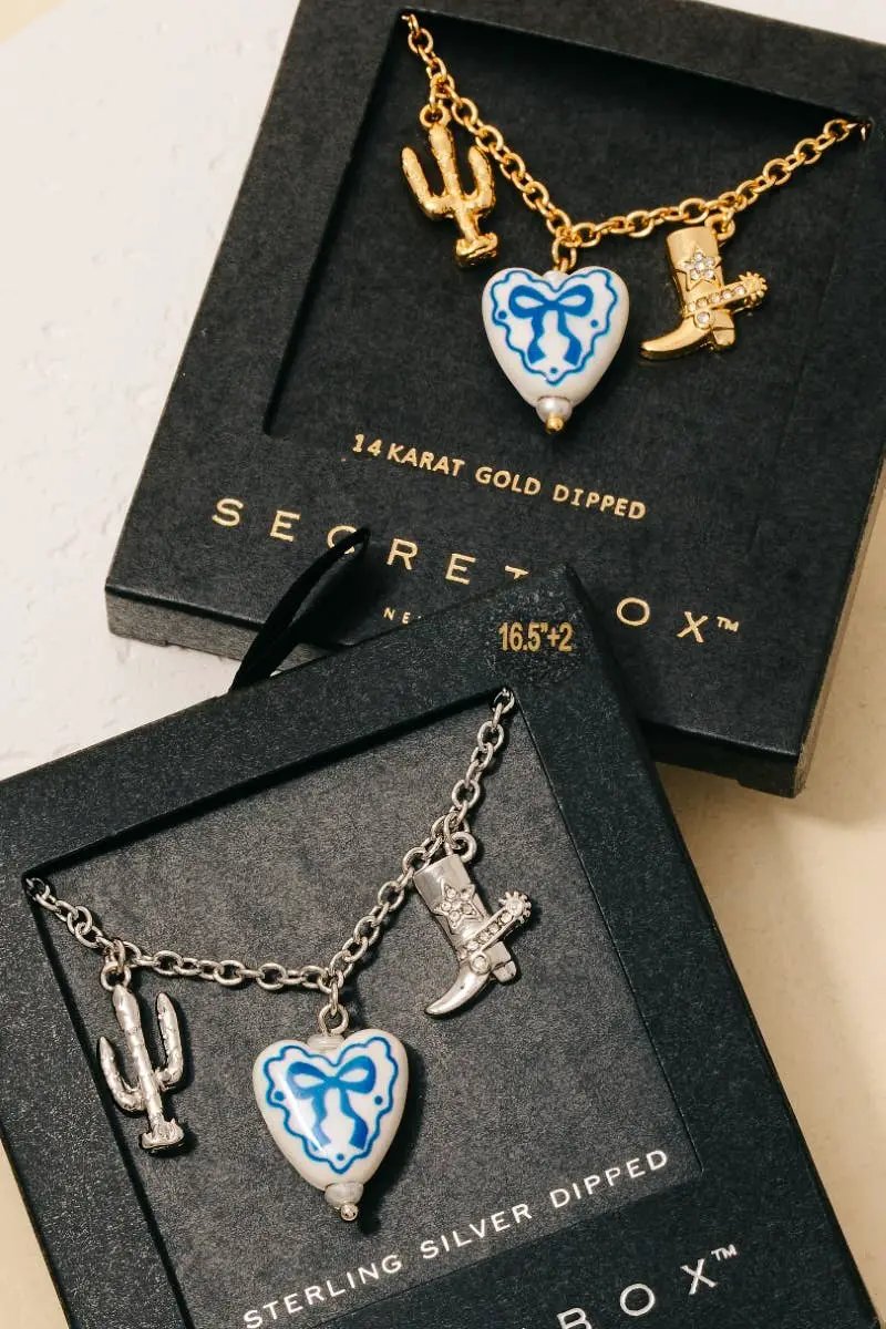 Fame Accessories The Darling Desert Charm Necklace - Necklaces