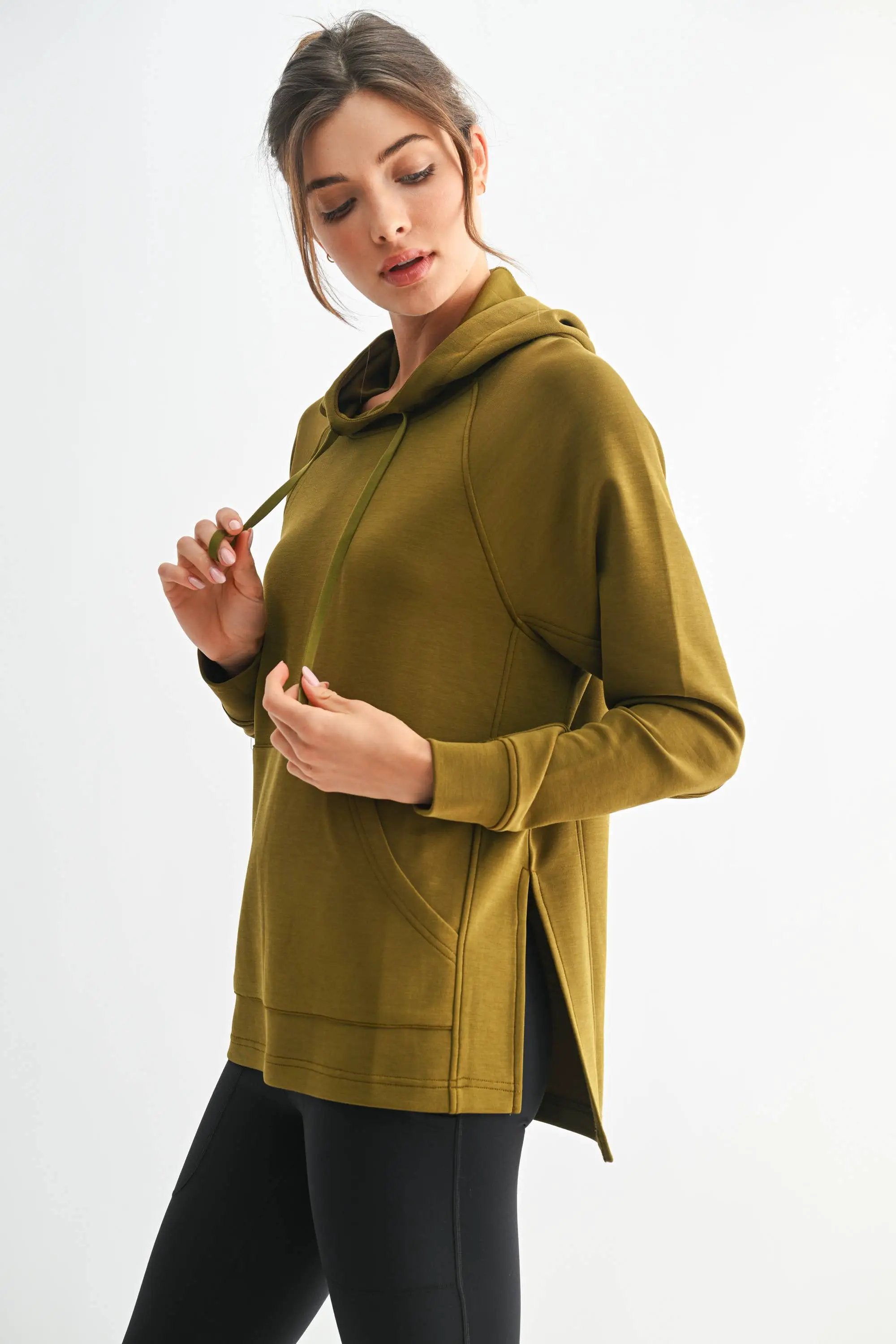 Mono B Mono B - Laguna Dune Hoodie in Camo Green - Hoodies Mono B - Laguna Dune Hoodie