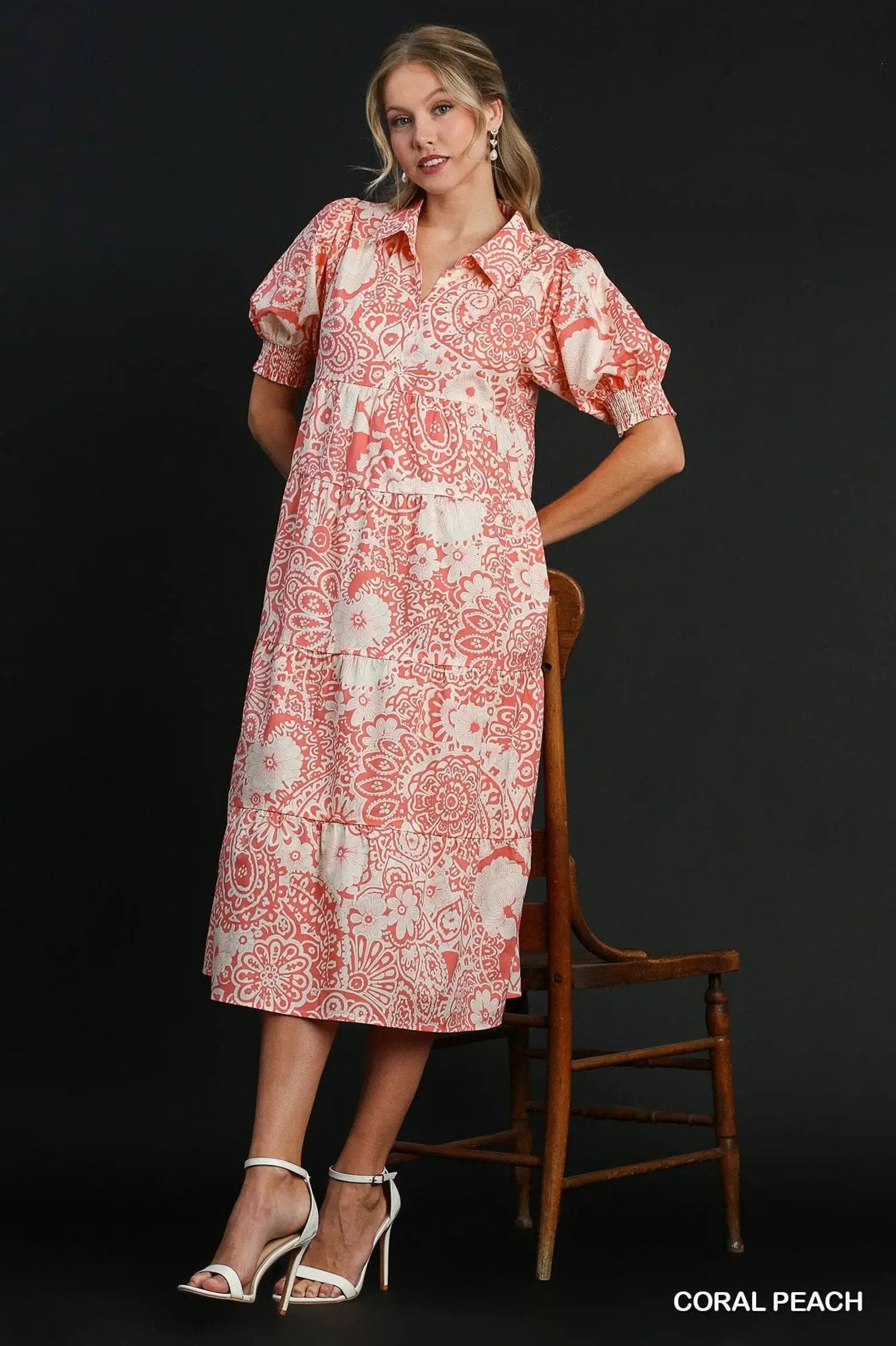 Umgee The Sweet Escape Tiered Midi Dress - Dresses