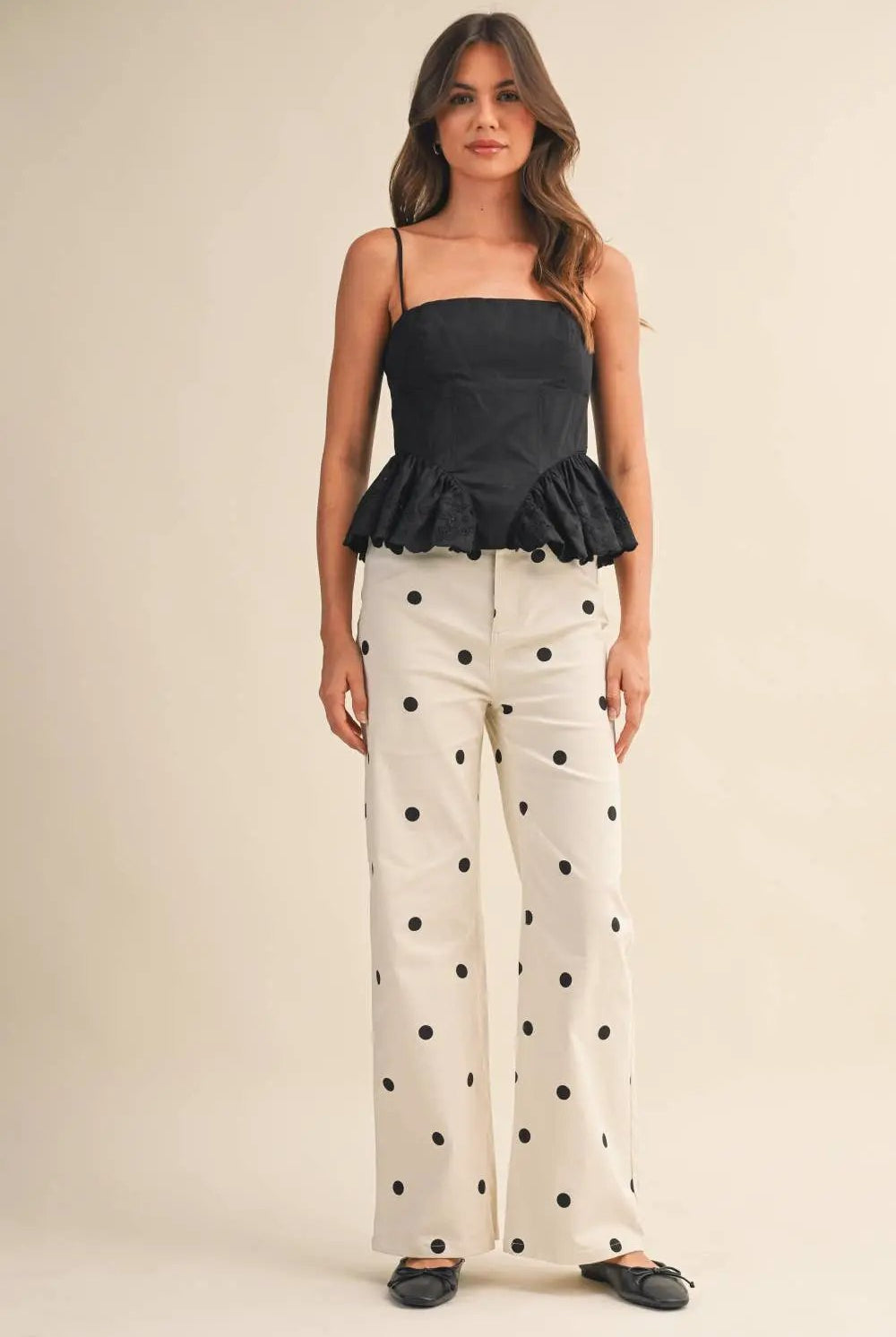Klesis The Dotty About You Wide Leg Denim Pants - Pants Pants