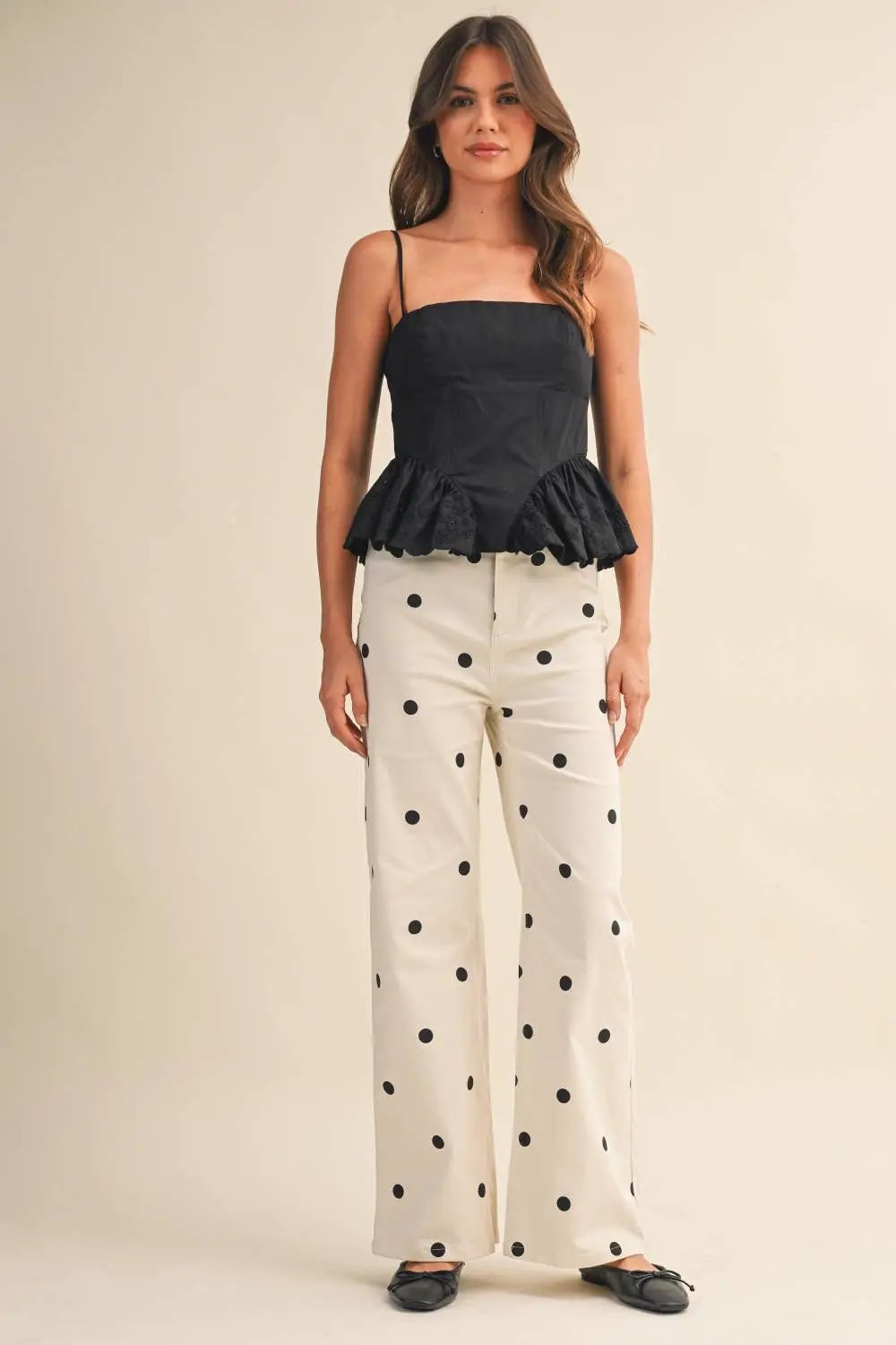 Klesis The Dotty About You Wide Leg Denim Pants - Pants Pants