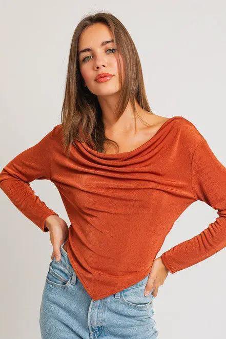 Le Lis After Hours Shimmer Knit Top – Matching Skirt Available - Clothing Tops