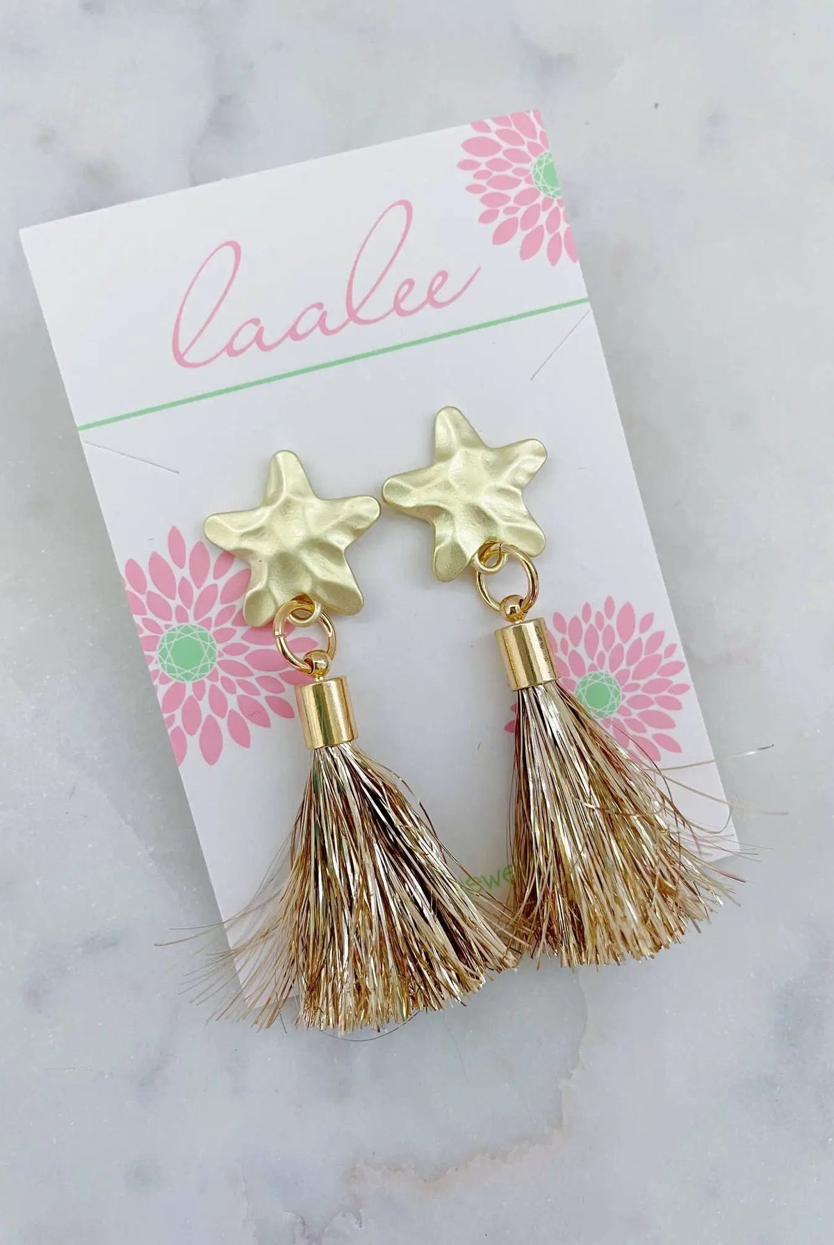 Laalee Jewelry Tassel Star Earrings Earrings - Earrings