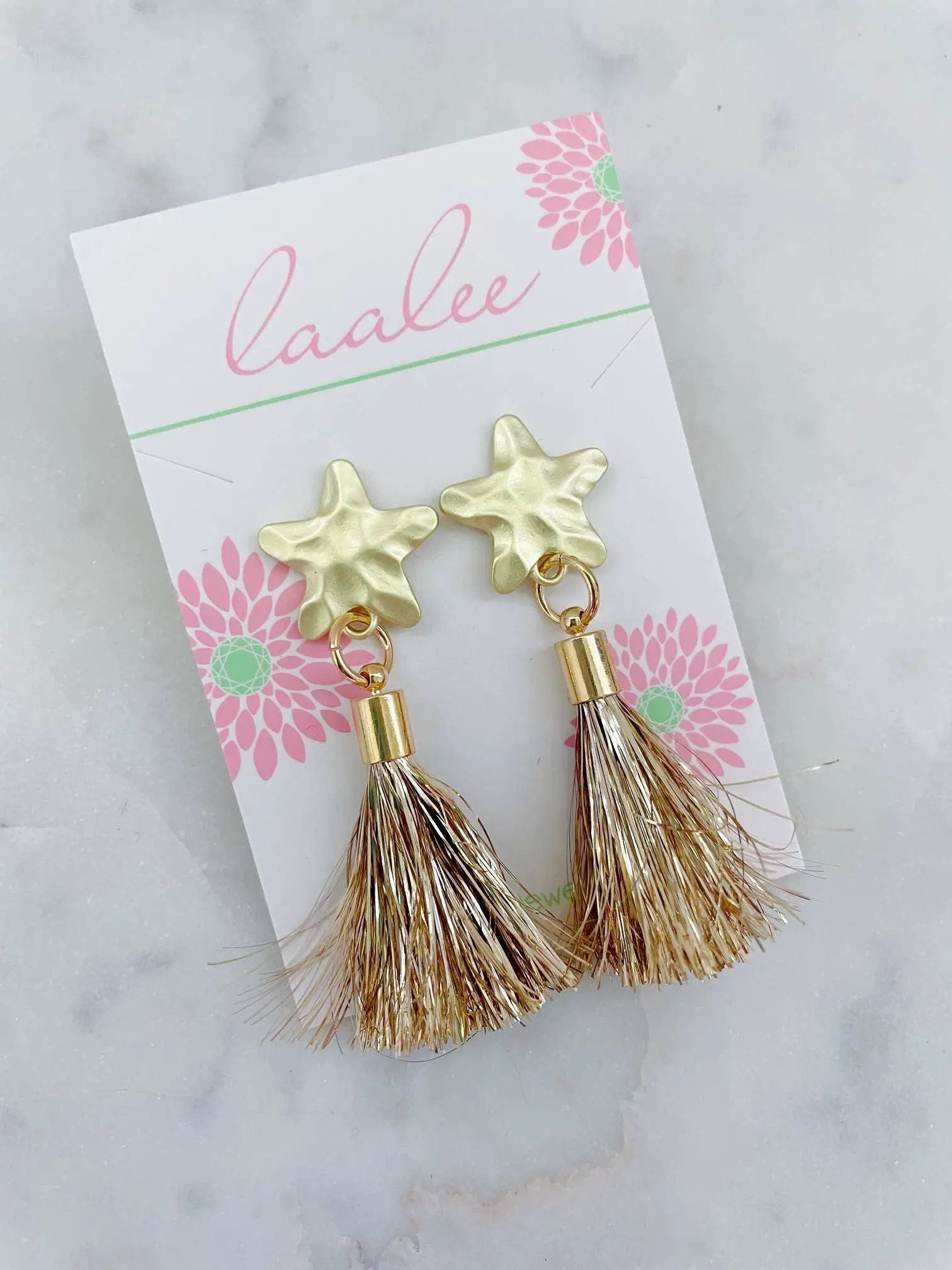Laalee Jewelry Tassel Star Earrings Earrings - Earrings