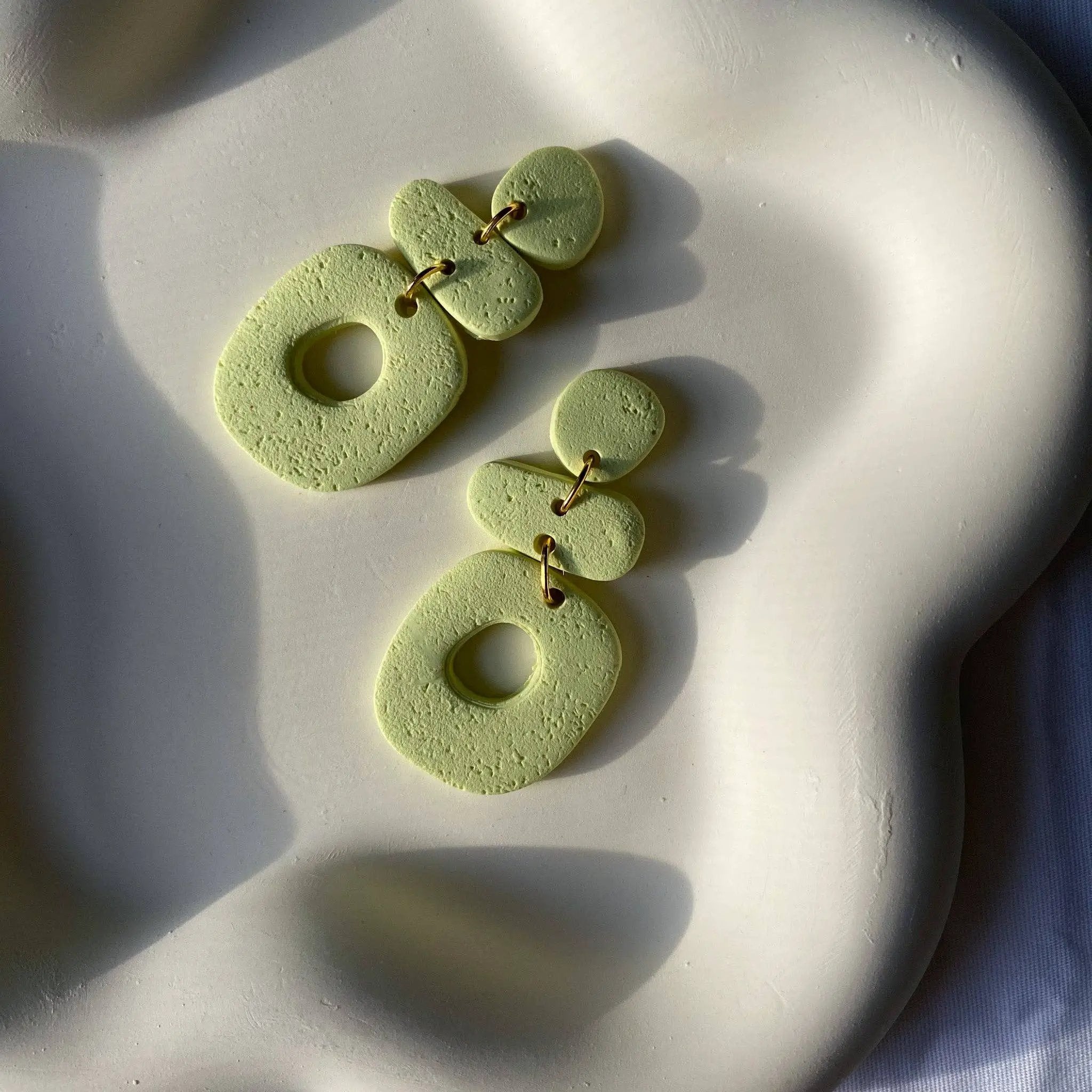 Blush and Bash Studio Blush and Bash Studio - Green Geometric Earrings - Earrings