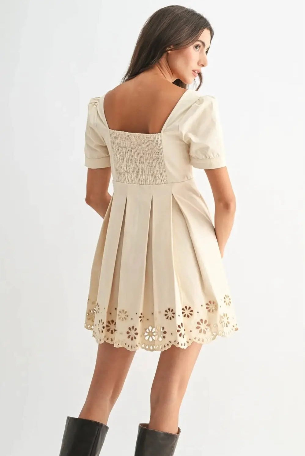 Camellia The Keepsake Eyelet Button-Front Mini Dress - Dresses