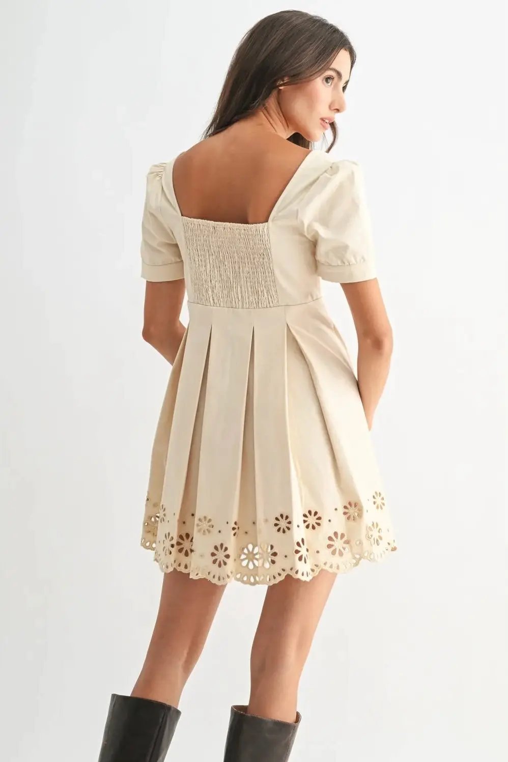 Camellia The Keepsake Eyelet Button-Front Mini Dress - Dresses