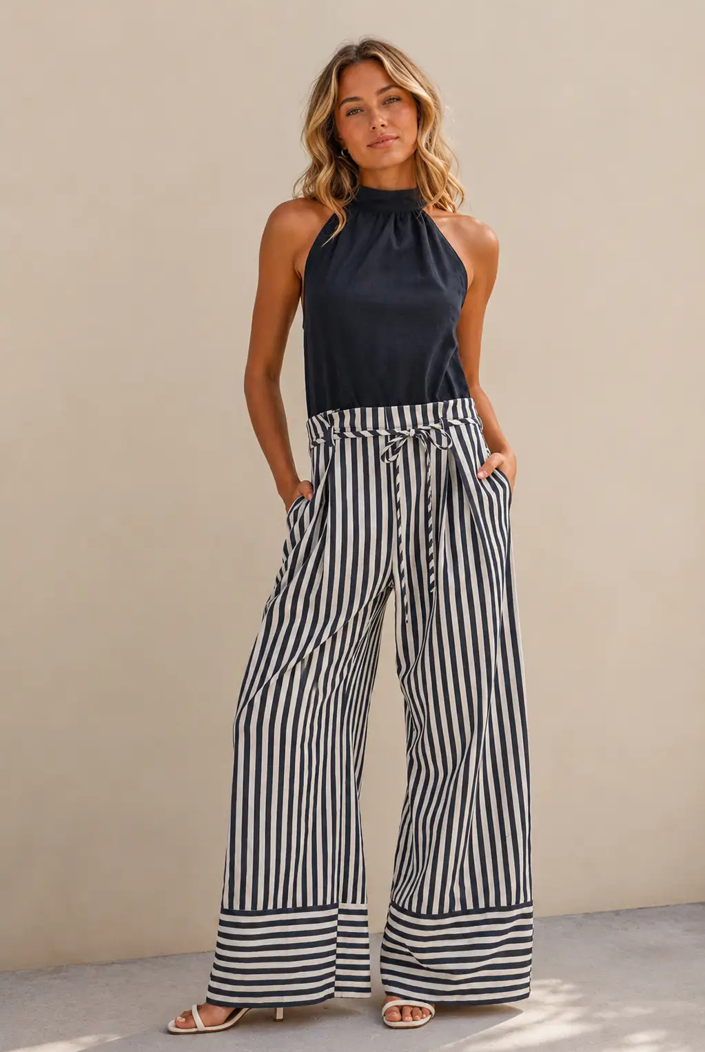 Klesis The Harborline Tie-Waist Jumpsuit - One-Pieces