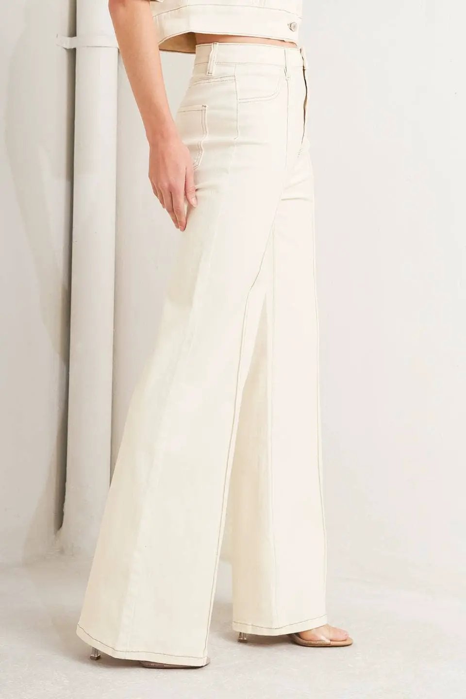 Free Market The Clean Slate Twill Pants: Ecru - Pants