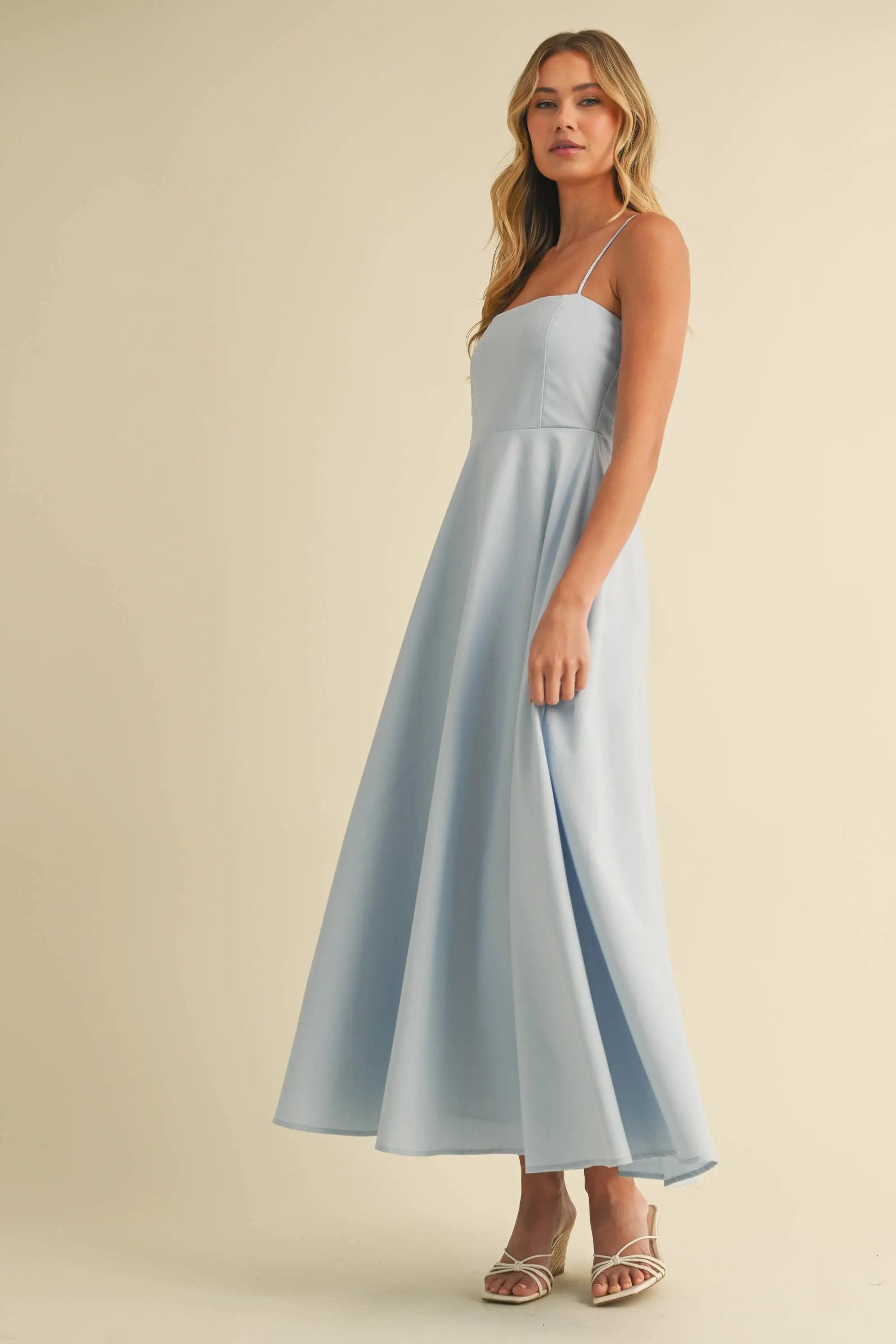 Klesis Blue Skies Linen Maxi Dress - Dresses