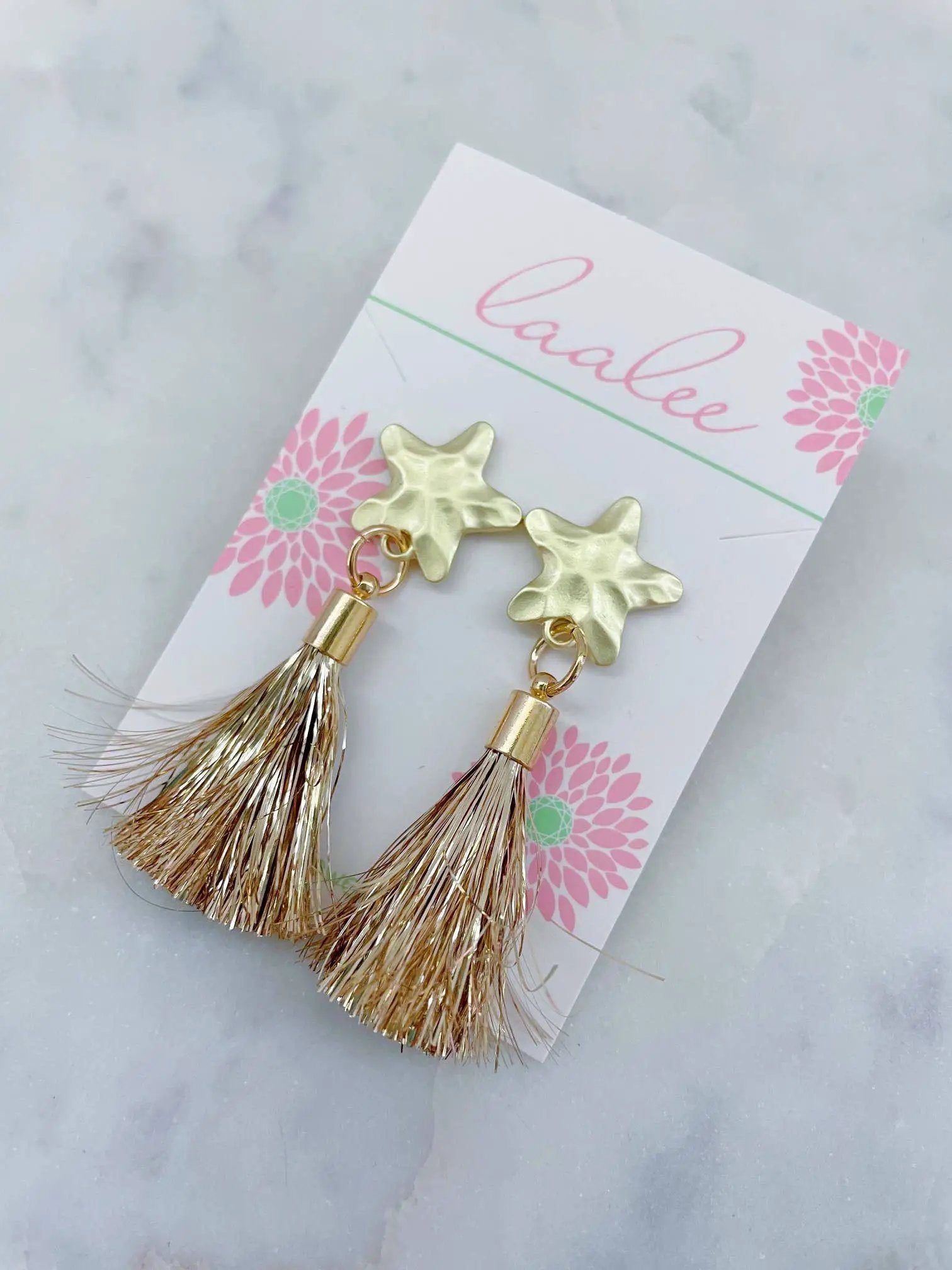 Laalee Jewelry Tassel Star Earrings Earrings - Earrings