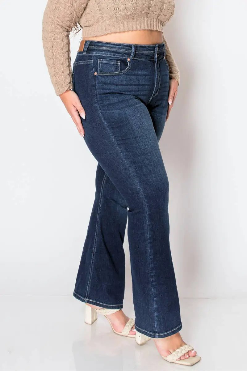 ARTEMIS VINTAGE Artemis Vintage Corset High Rise Super Stretch PLUS Bootcut Jeans - Jeans